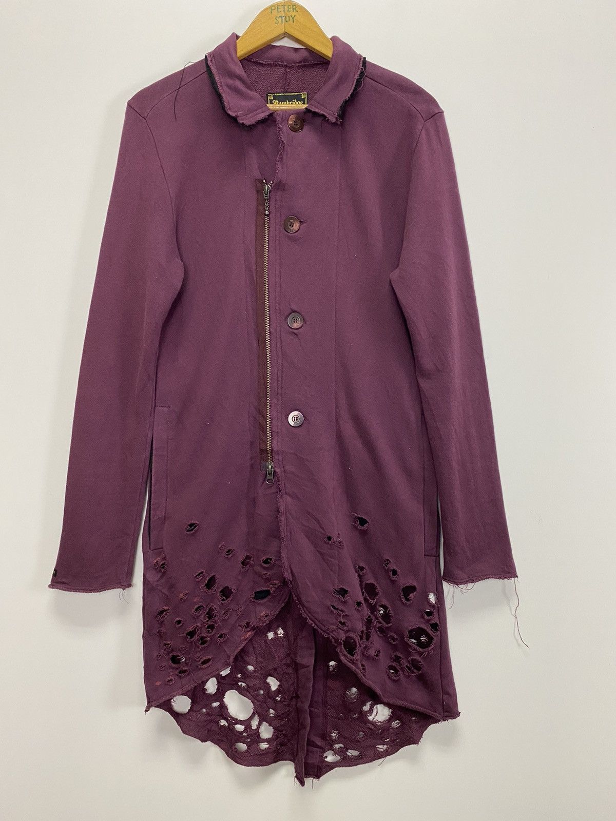Japanese Brand × Vintage Bambridge distress sweat jacket Size M / US 6-8 / IT 42-44 - 3 Thumbnail