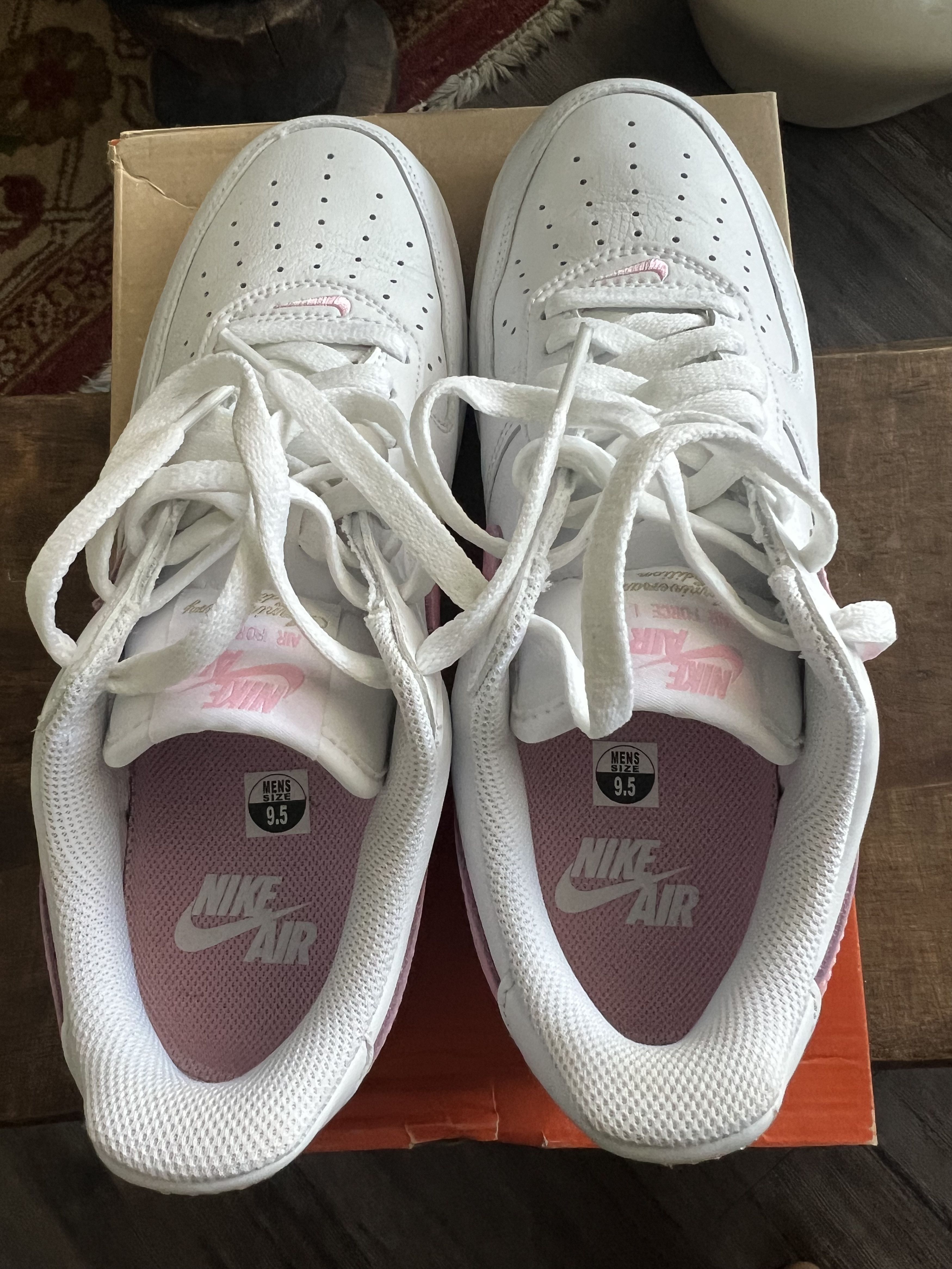 Nike Air Force 1 Low 'Color of the Month - White Pink' Size US 9.5 / EU 42-43 - 5 Thumbnail