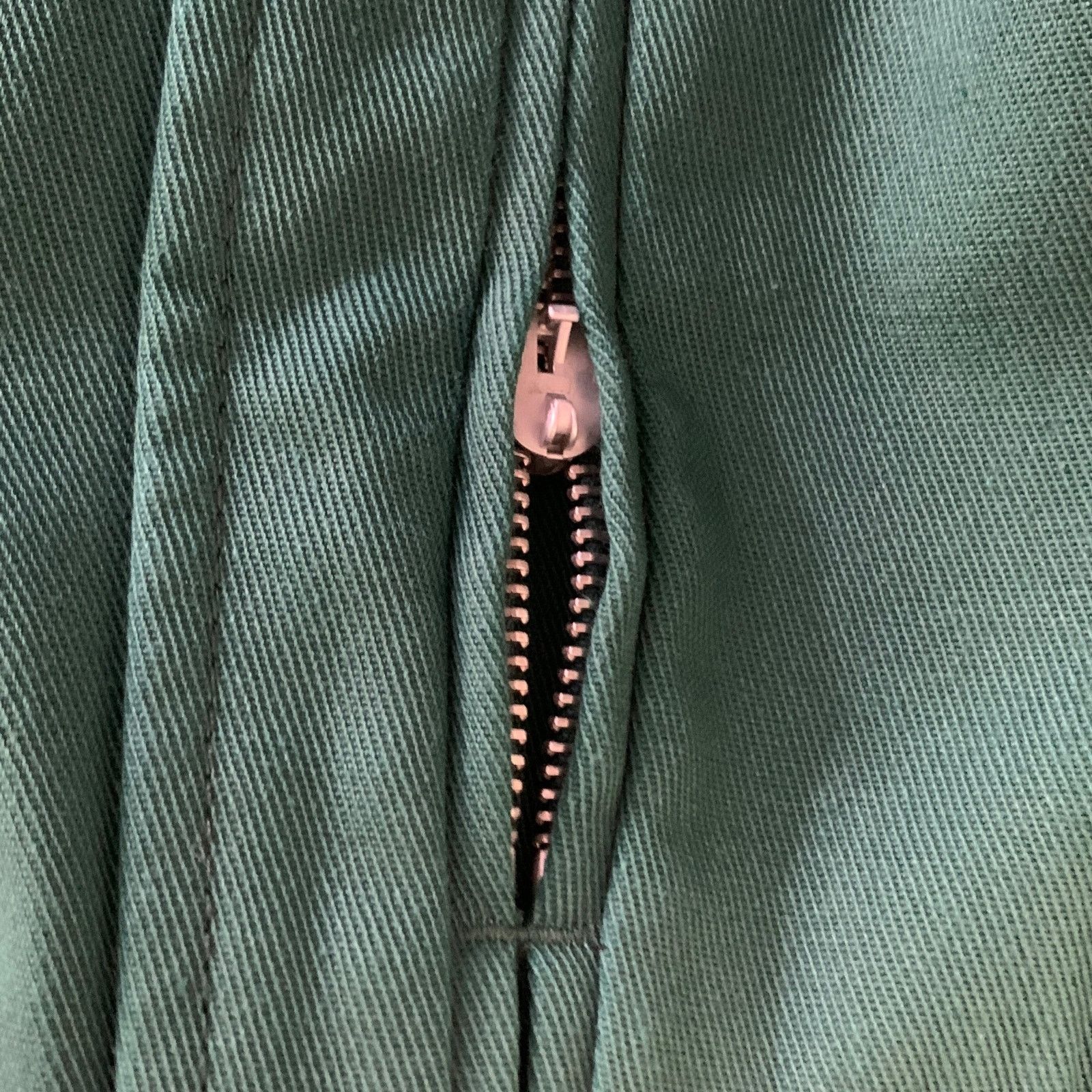 Lanvin LANVIN Size 30 Green Cotton Blend Zip Fly Casual Pants Size US 30 / EU 46 - 9 Thumbnail