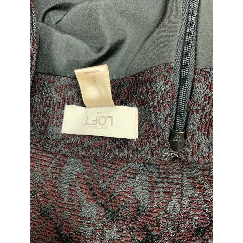Ann Taylor Ann Taylor LOFT Jacquard Textured Pocket Mini Skirt Size 26" / US 2 / IT 38 - 10 Thumbnail