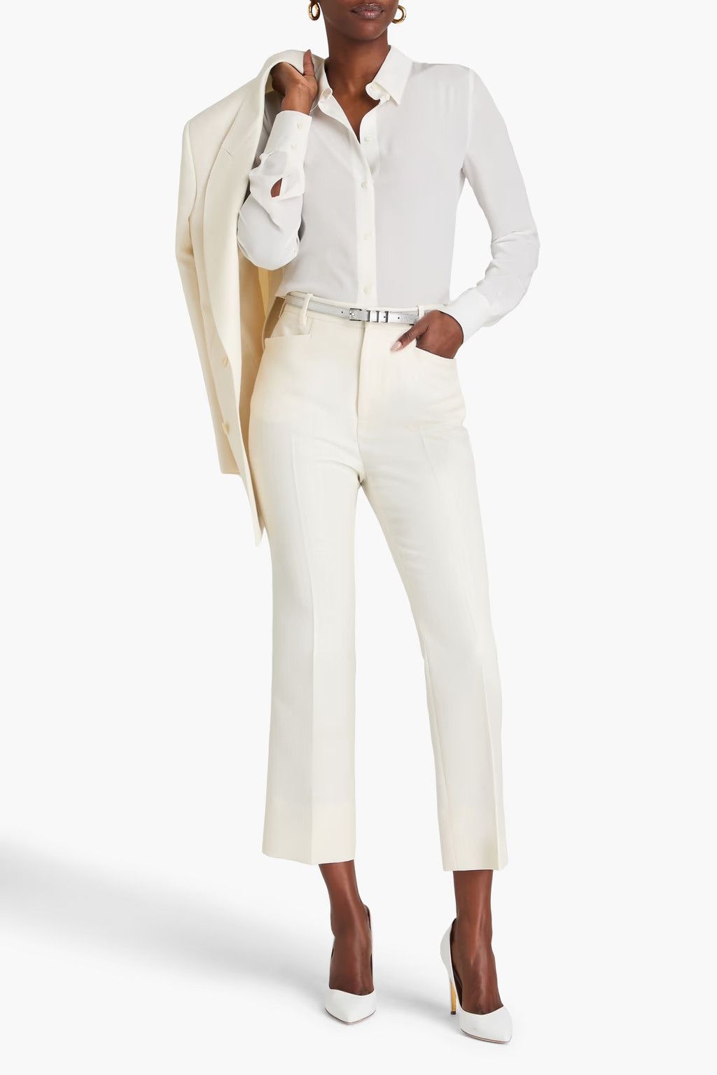 Tom Ford o1w1db10525 PAW558 Straight-leg Pant in Ivory Size 26" / US 2 / IT 38 - 2 Thumbnail
