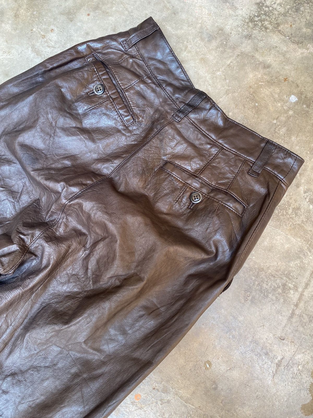 Issey Miyake Vintage Issey Miyake Suede Pant Size 24" / US 00 / IT 34 - 13 Thumbnail