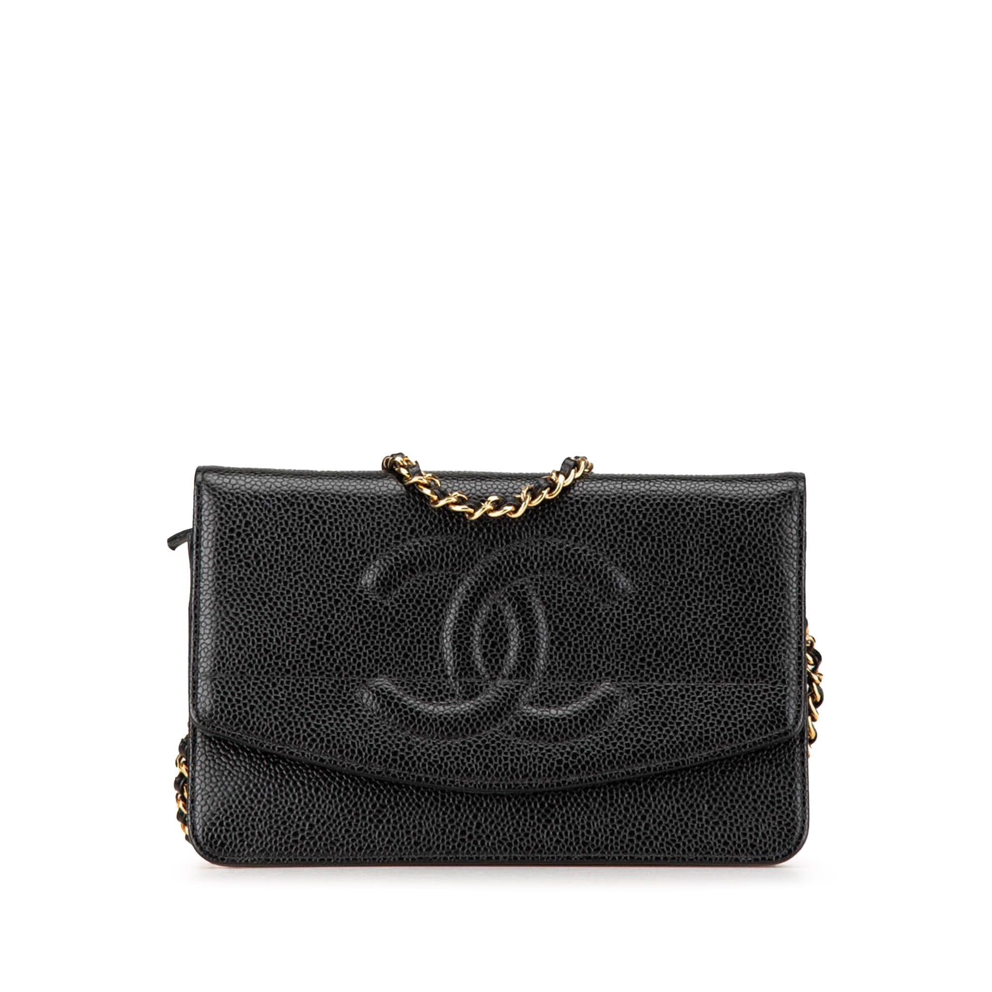 Chanel Chanel CC Caviar Wallet on Chain Black Size ONE SIZE - 1 Thumbnail