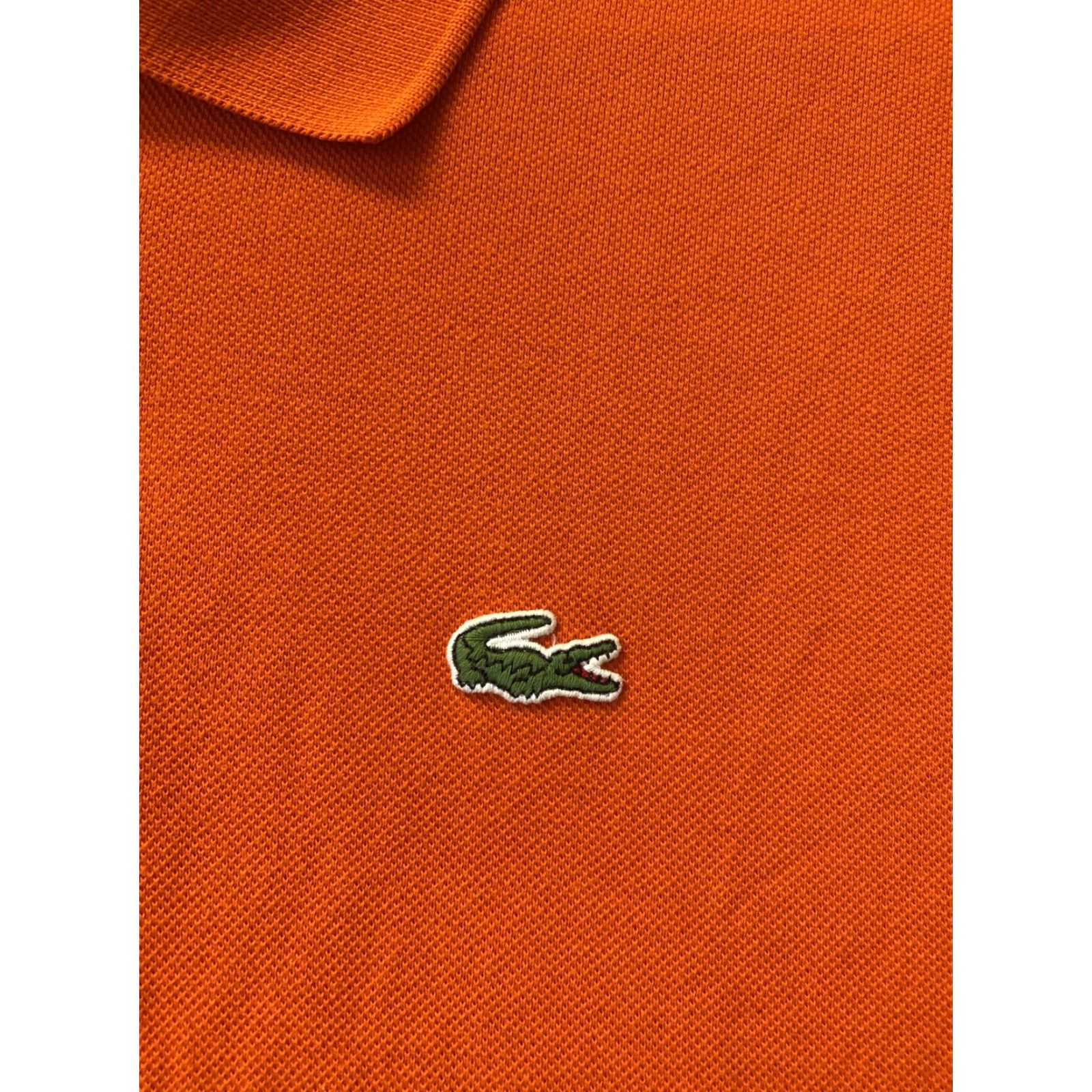 Lacoste LACOSTE Polo Shirt Orange Adult XL 6 Short Sleeve Logo Gator Classic Men’s 108-43 Size US XL / EU 56 / 4 - 2 Thumbnail