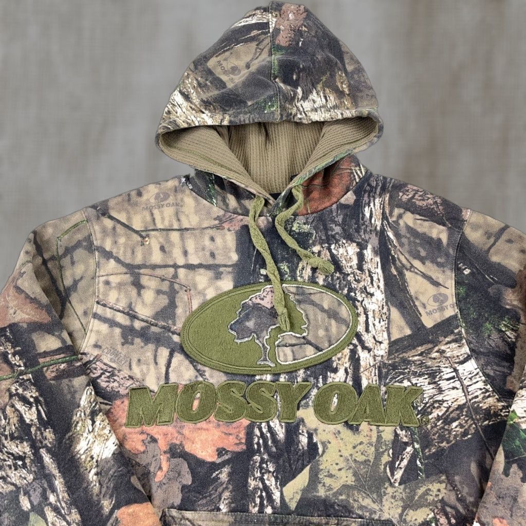 Vintage VINTAGE Mossy Oak Hoodie Men Medium Sweatshirt VTG Y2K Hunting Break Up Size US M / EU 48-50 / 2 - 1 Thumbnail