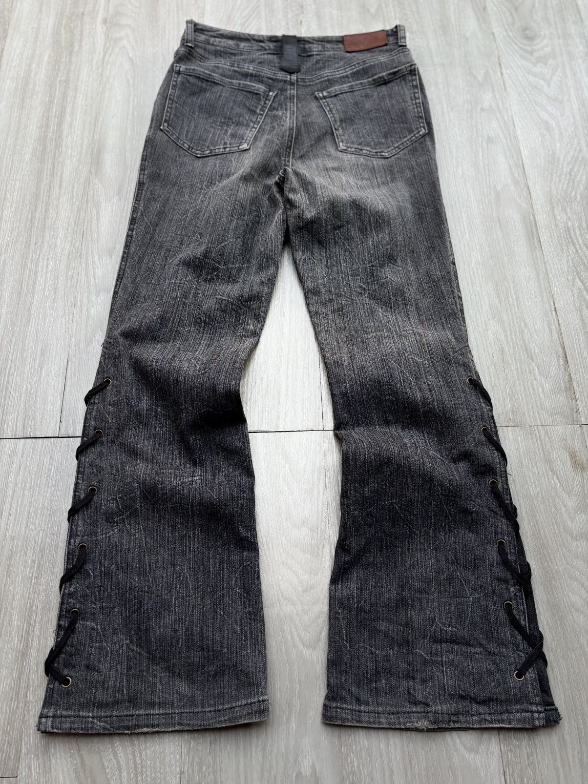 Japanese Brand CA C’EST CA lace-up flare jeans Size US 26 / EU 42 - 6 Thumbnail
