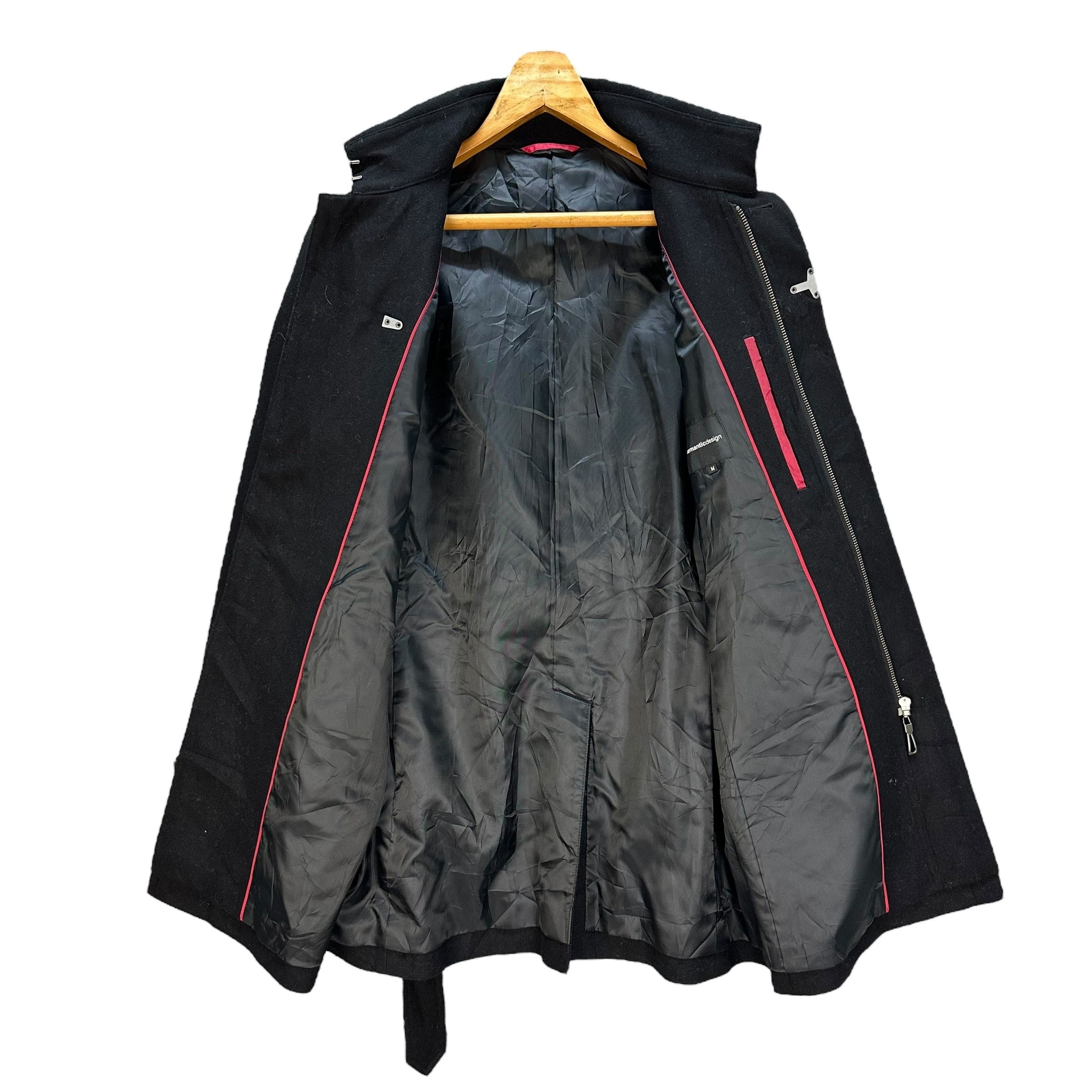 semanticdesign SEMANTIC DESIGN Black Wool Belted Jacket #A53-1223 Size M / US 6-8 / IT 42-44 - 8 Thumbnail