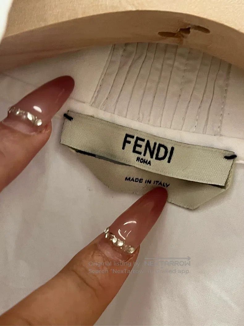 Fendi Fendi 100% cotton, 8 mother-of-pearl buttons Size XS / US 0-2 / IT 36-38 - 4 Thumbnail