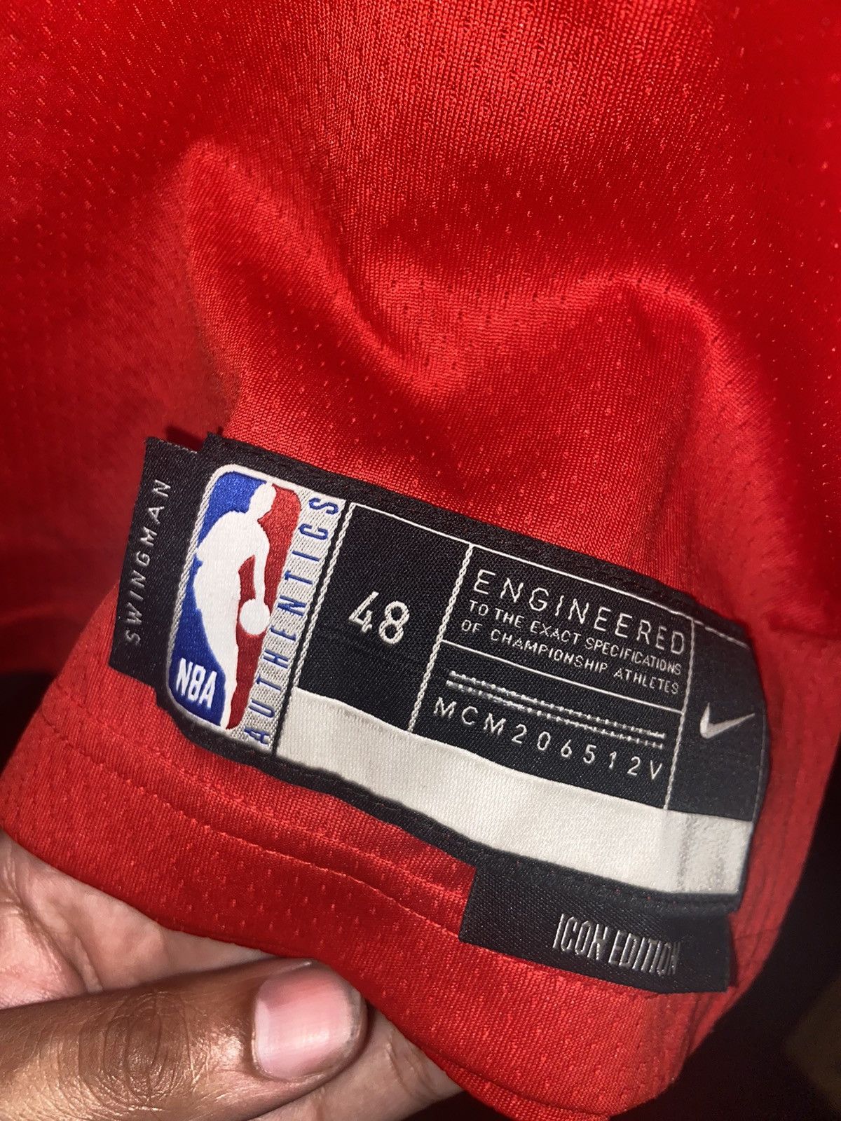Nike Lonzo Ball Chicago Bulls Icon Jersey Size US L / EU 52-54 / 3 - 2 Thumbnail