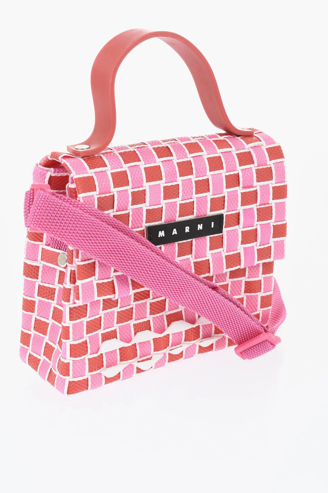 Marni og1mm0326 Size: OS / Bicolor Pvc Shoulder Bag in Pink Size ONE SIZE - 3 Thumbnail