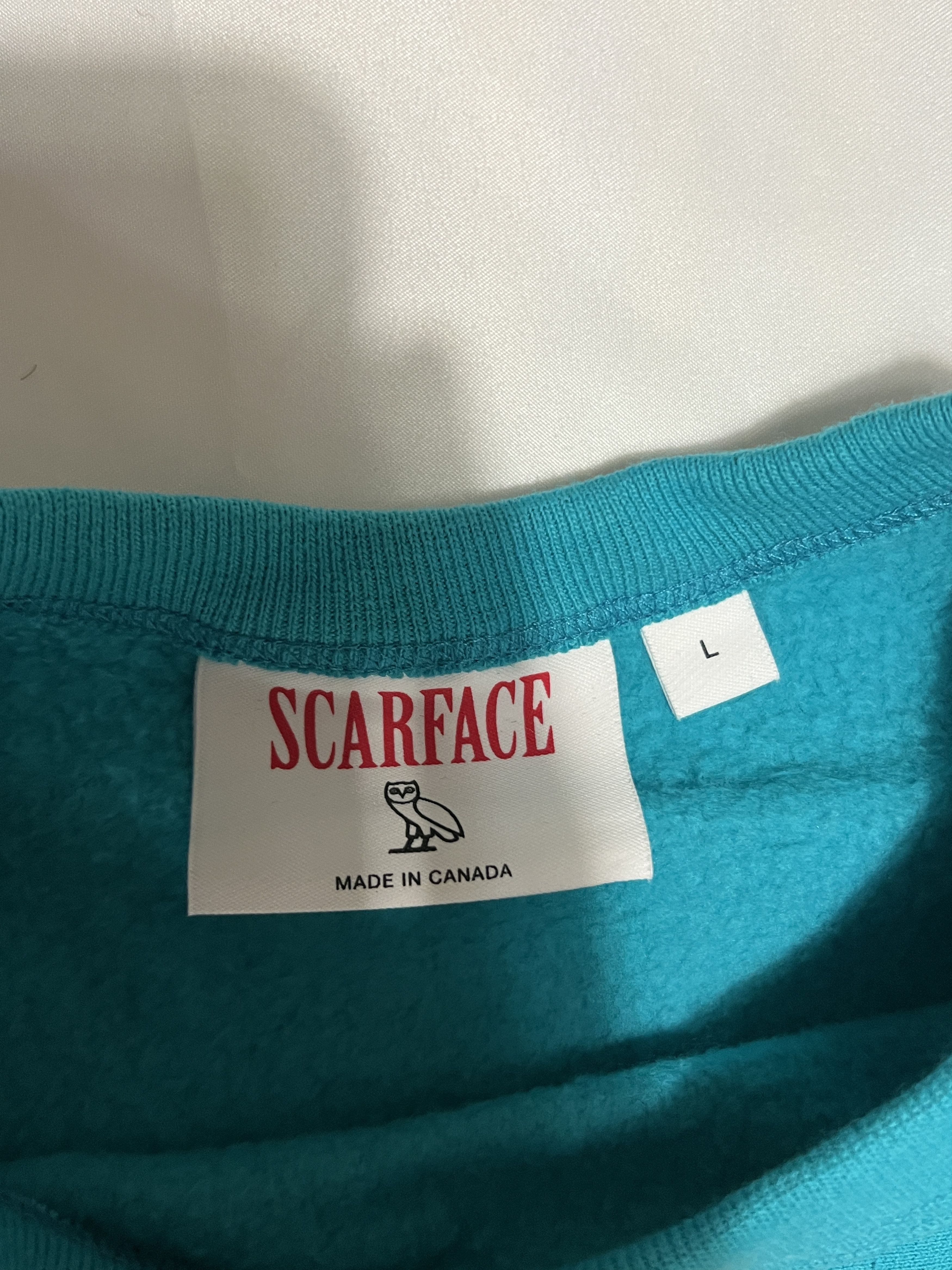 Drake OVO X SCARFACE BLUE CREWNECK Size US L / EU 52-54 / 3 - 3 Thumbnail