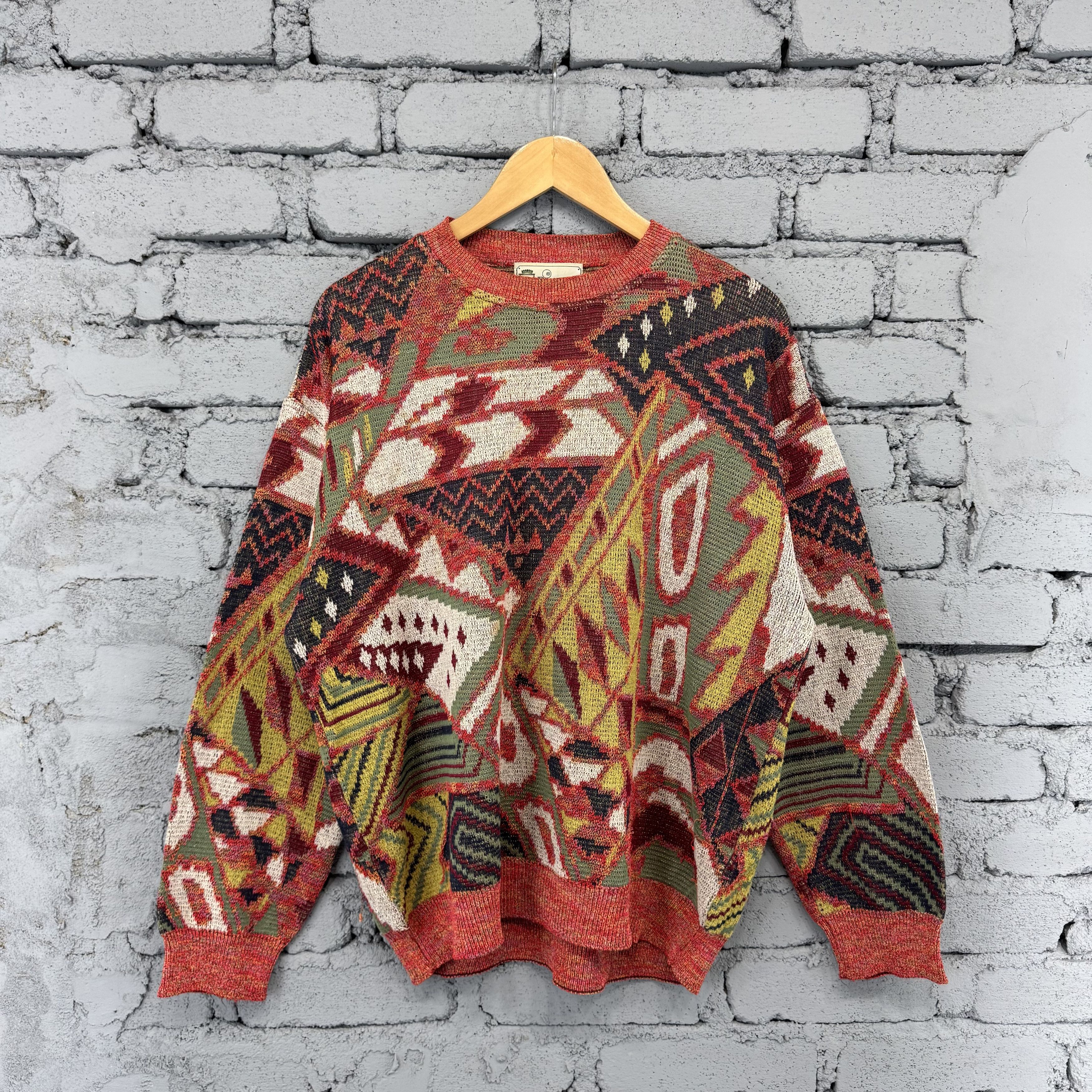 Japanese Brand Vintage Knit Sweater Bizzarro Italy Streetwear Size US L / EU 52-54 / 3 - 1 Thumbnail