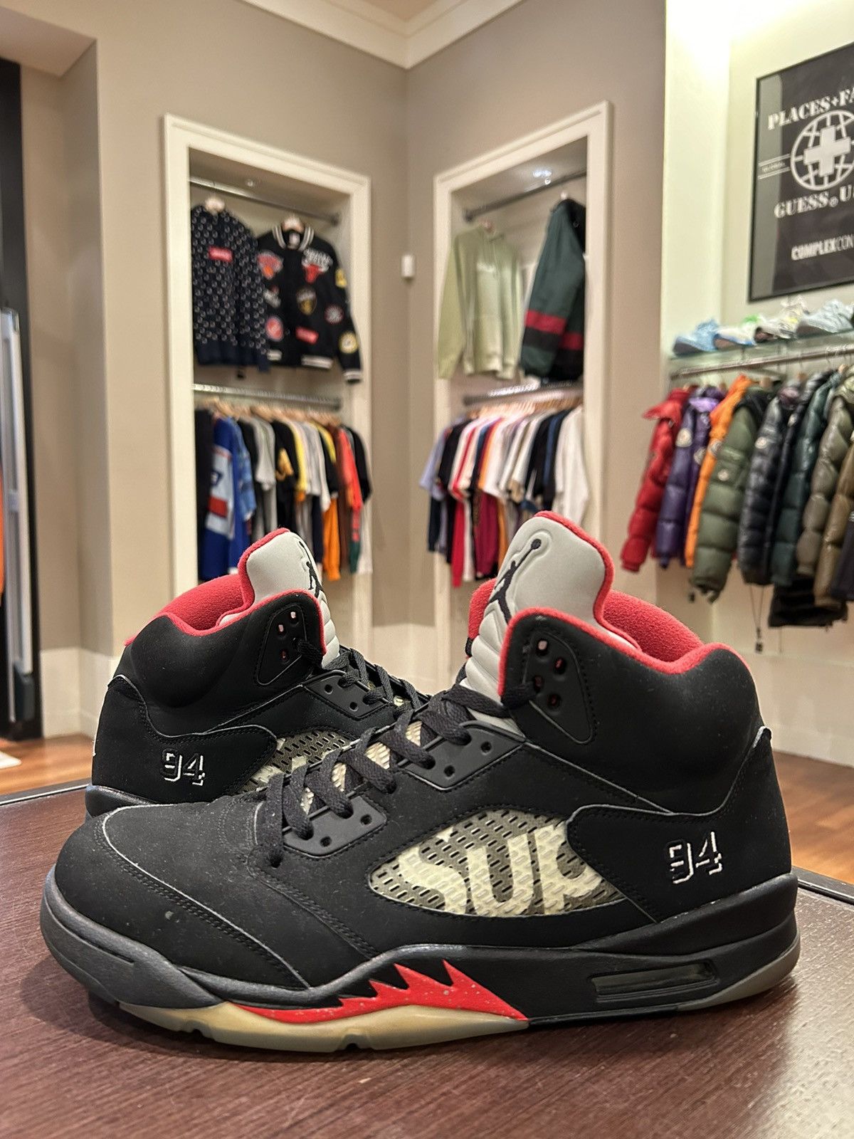 Jordan Brand Supreme Jordan 5 Retro Supreme Black Grailed