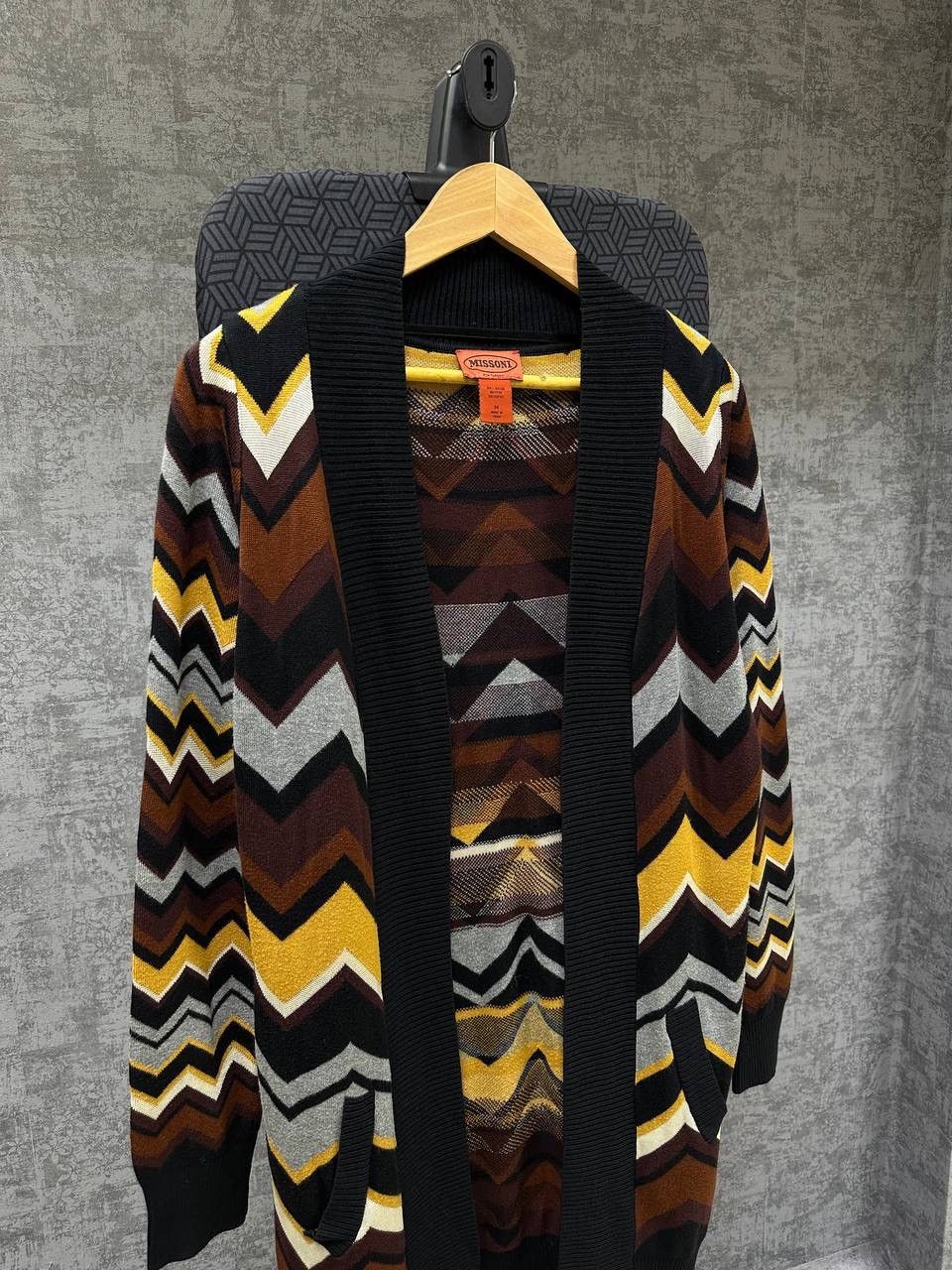 Missoni × Vintage Vintage Missoni Zigzag Open Cardigan Sweater Size US M / EU 48-50 / 2 - 11 Thumbnail