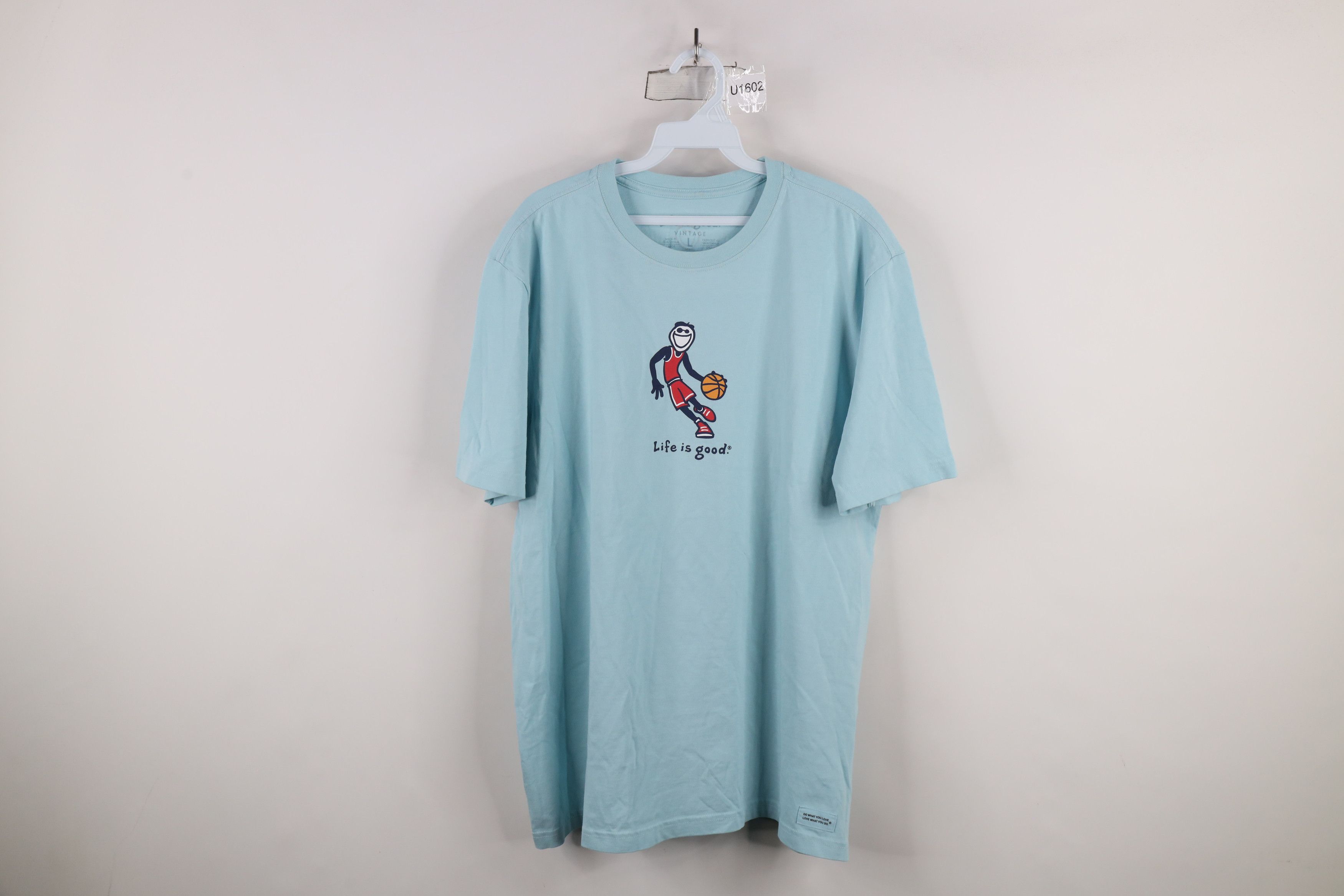 Life is Good × Vintage Vintage Life Is Good Basketball Short Sleeve T-Shirt Blue Size US L / EU 52-54 / 3 - 1 Thumbnail