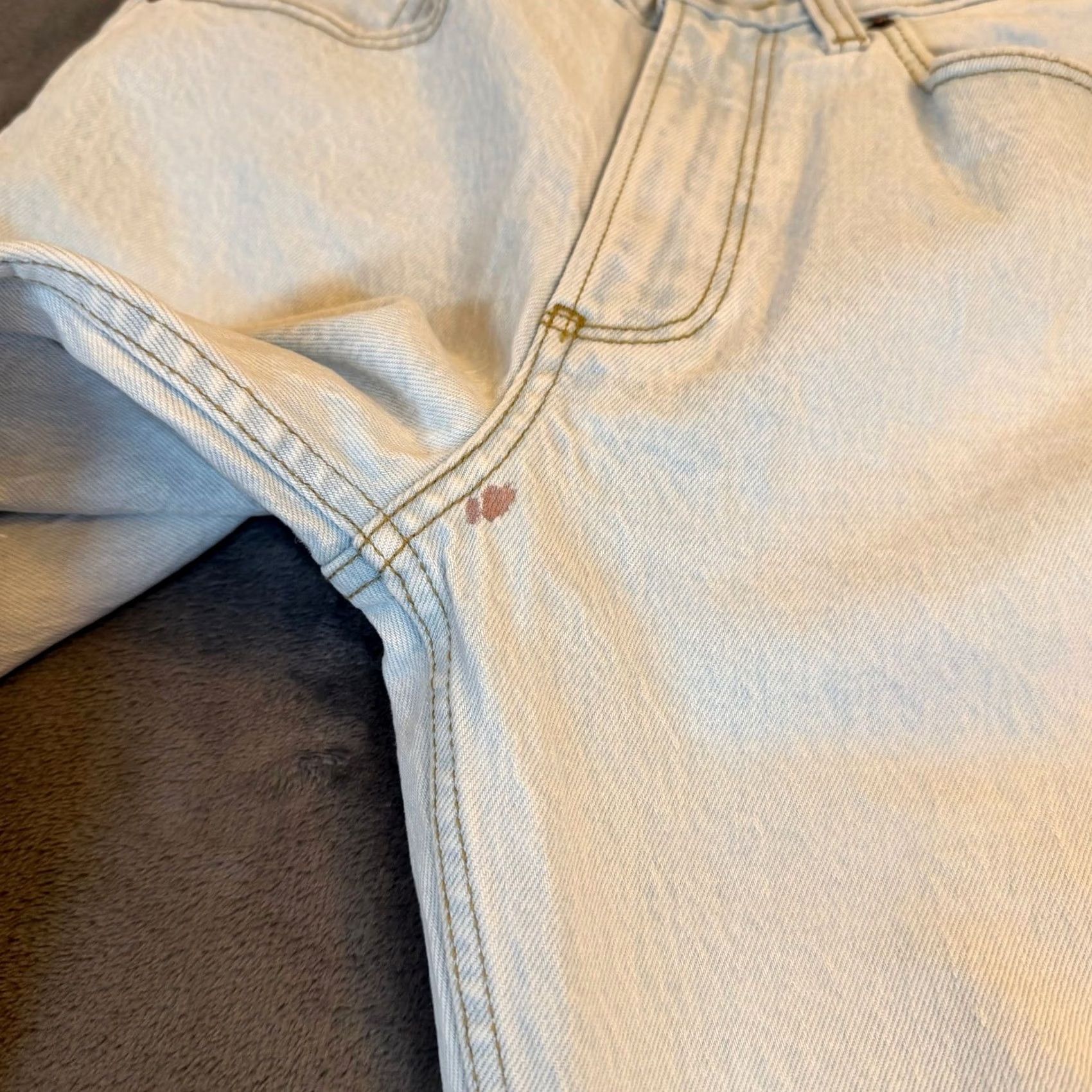 Abercrombie & Fitch Abercrombie & Fitch Baggy Jeans Womens 00S 24 Light Wash Mid Rise Curve Love Jeans Wide-Leg Relaxed 5-Pocket Denim Blue 100% Cotton Adult Womens Size 24" / US 00 / IT 34 - 3 Thumbnail