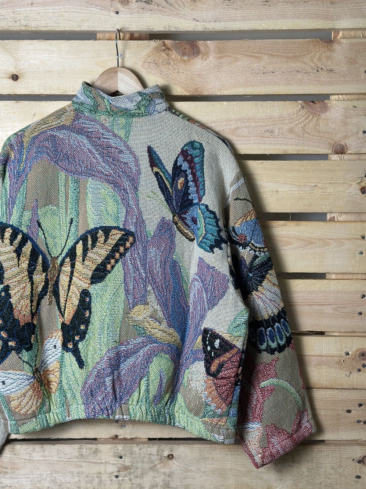 Beauty Beast × Designer 🔥Rare🔥Mari-e USA Fullprint Butterfly Knit Jacket Size US M / EU 48-50 / 2 - 15 Thumbnail