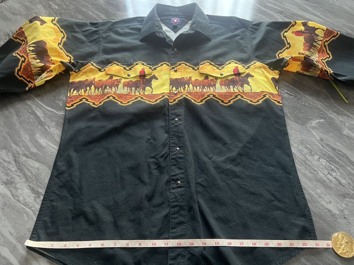 Panhandle Slim Pan Handle Slim : Western Cross Printed Black Pearl Button Size US L / EU 52-54 / 3 - 15 Thumbnail