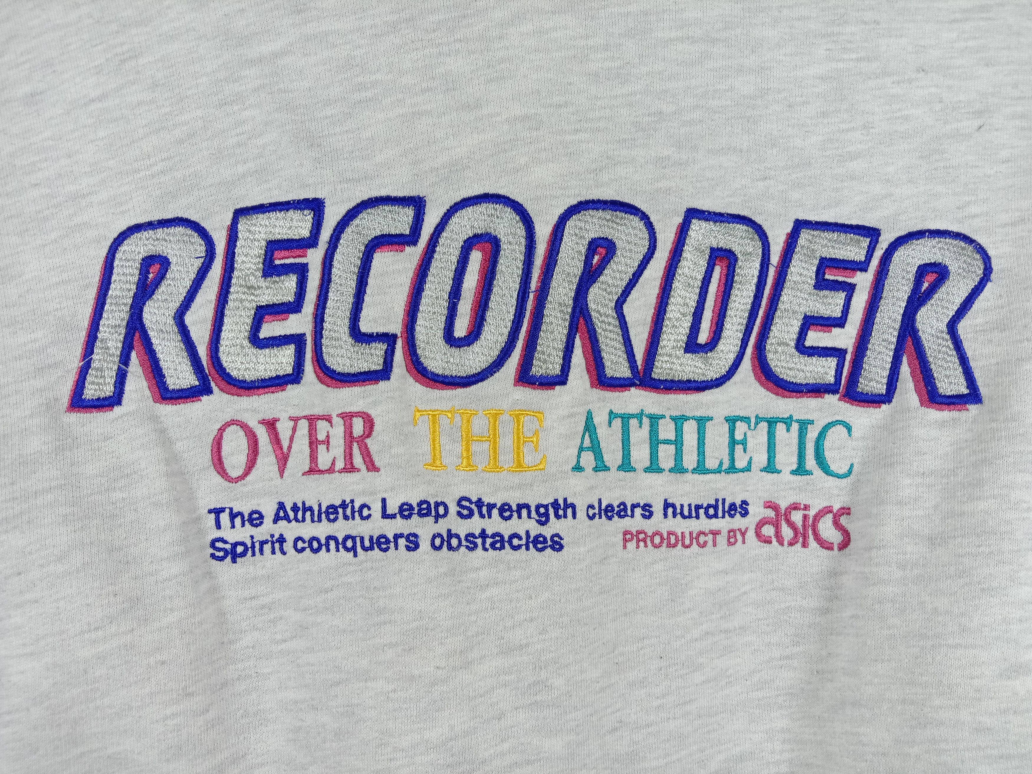 Asics Vintage Asics Recorder Hoodie Zipper Sweatshirt Size US L / EU 52-54 / 3 - 7 Thumbnail