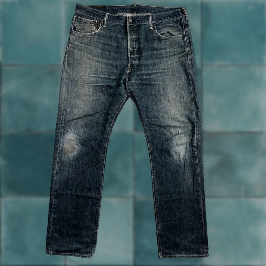 VINTAGE Levi's 501 Jeans Straight 36x32 Men Blue 501 Series 90s Denim Mid Rise Classic Regular 36 Mens Jeans 32 Inseam