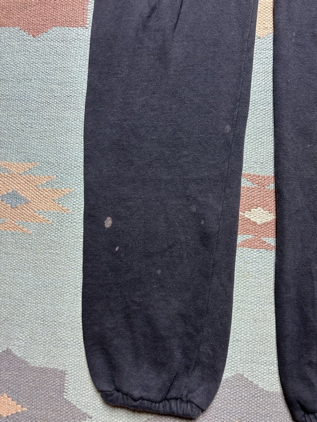 Vintage Vtg 70s sweatpants track gym blank black grunge goth USA XL Size US 34 / EU 50 - 2 Thumbnail
