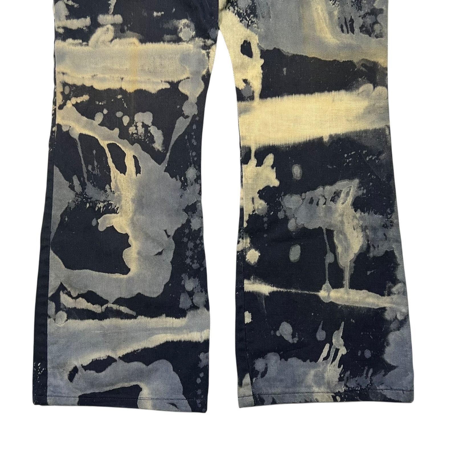 Vintage Vintage 1970s acid wash tie dye faded hippie flare pants Size US 33 - 8 Thumbnail
