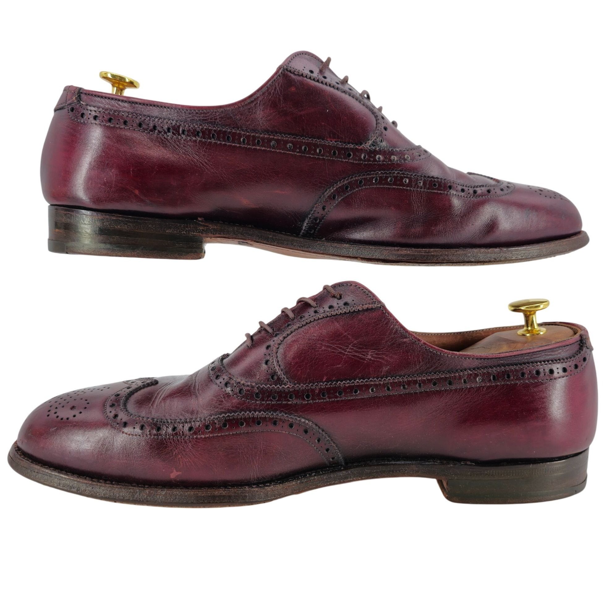 Alden Vintage Alden 929 Shortwing Dress Shoes Men size 12 Burgundy Size US 12 / EU 45 - 7 Thumbnail
