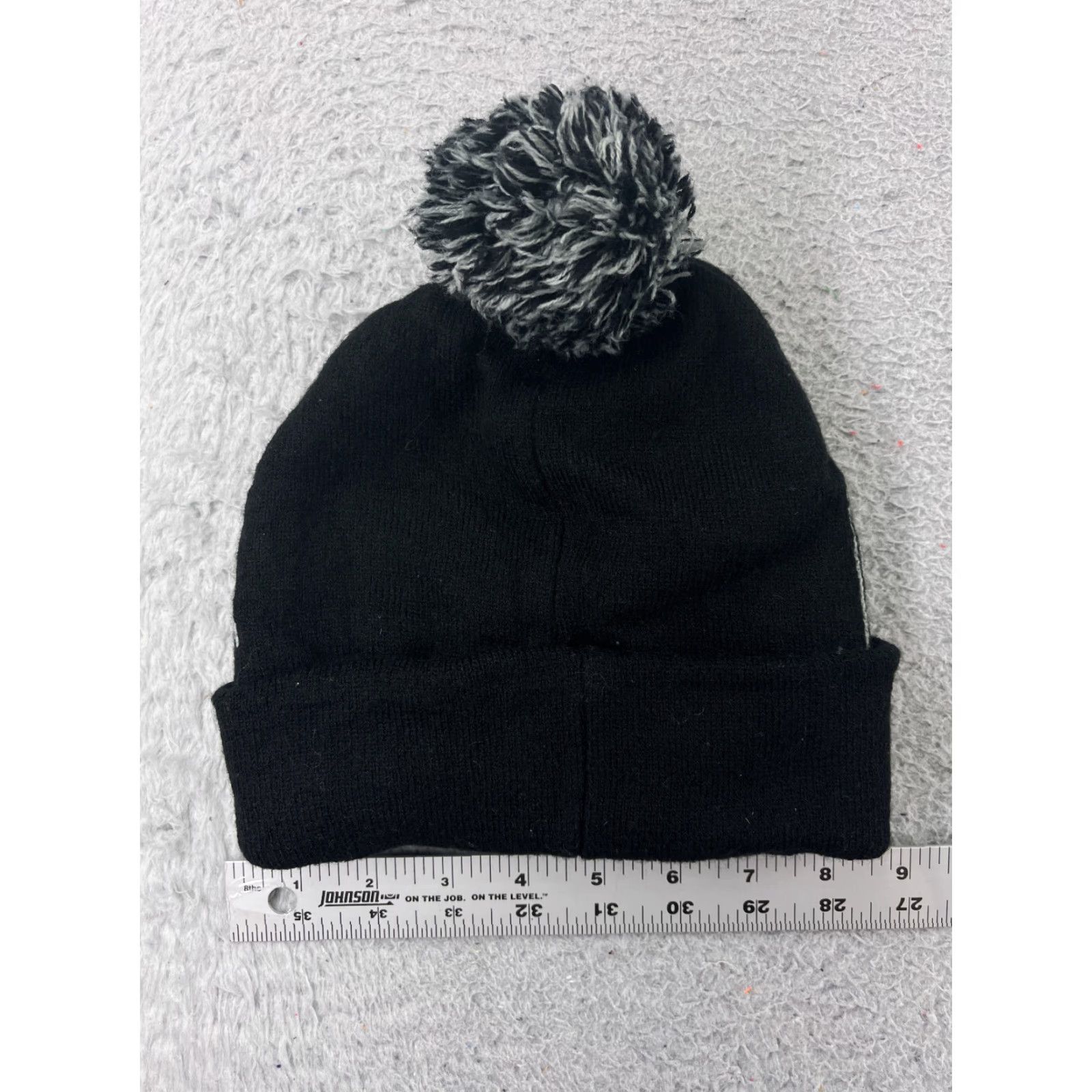 Vintage Chiacgo Beanie Toque Adult One Size Gray Black Knit Acrylic City Snow Ski Pom Hat/Cap Beanie Unbranded Unisex Adults Size ONE SIZE - 5 Thumbnail