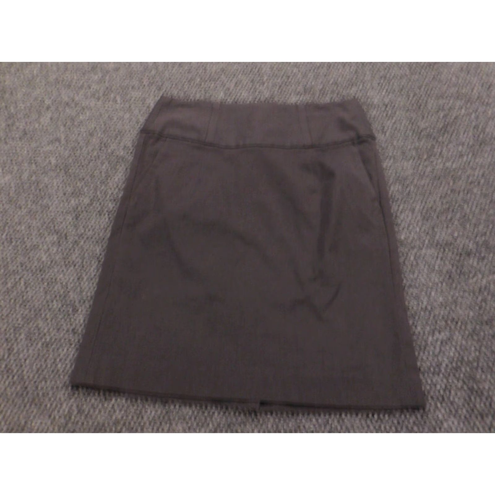 Banana Republic Banana Republic Skirt A-Line Zip Women 4 Gray Knee Length Cotton Knit Zipper Lined Casual Vintage No Size 27" / US 4 / IT 40 - 2 Thumbnail
