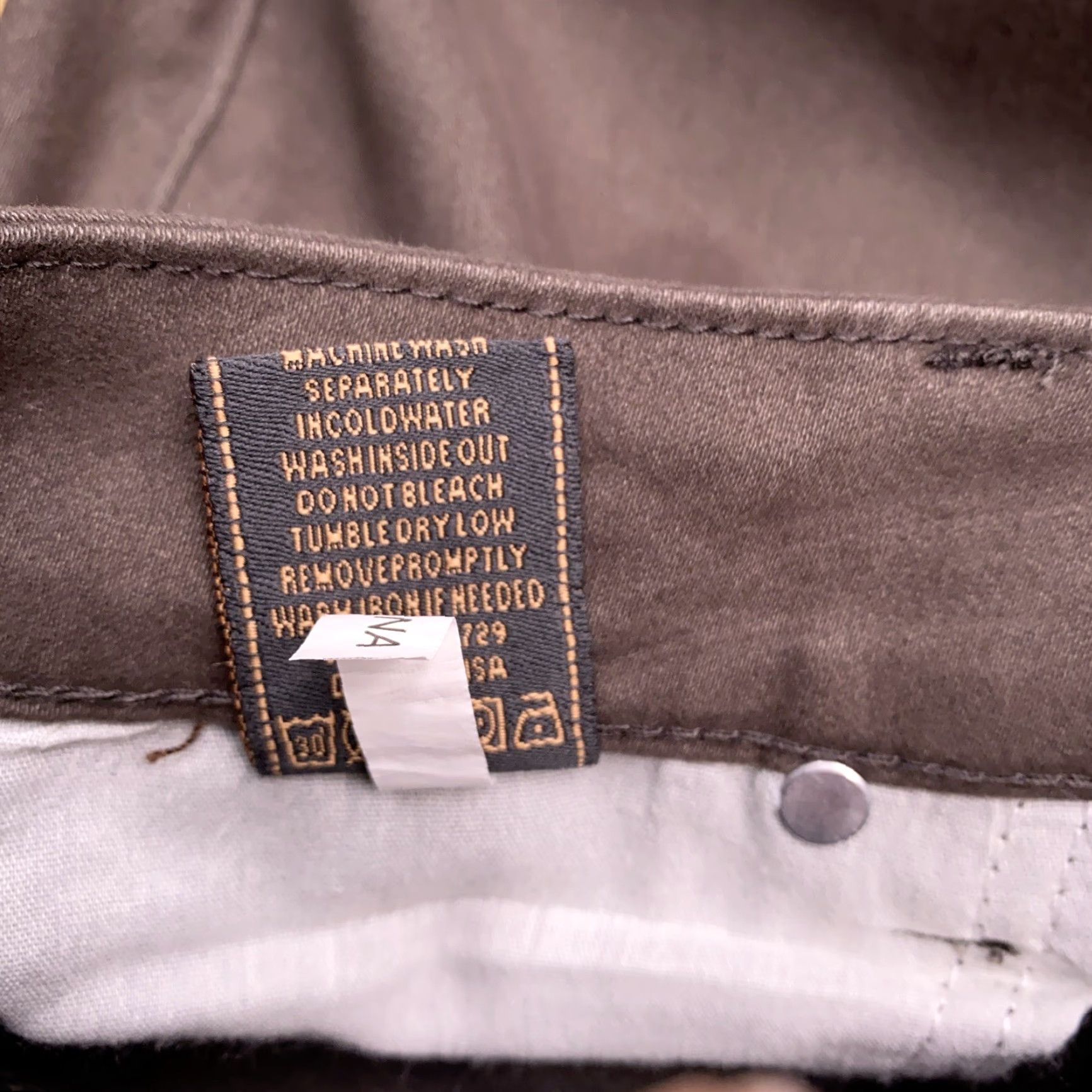 Vintage Geso Jeans Jeans Womens 7 Mid Rise Straight Leg Brown 5-Pocket Stretch Regular Modern Modern Womens Shoes? Size 28" / US 6 / IT 42 - 6 Thumbnail