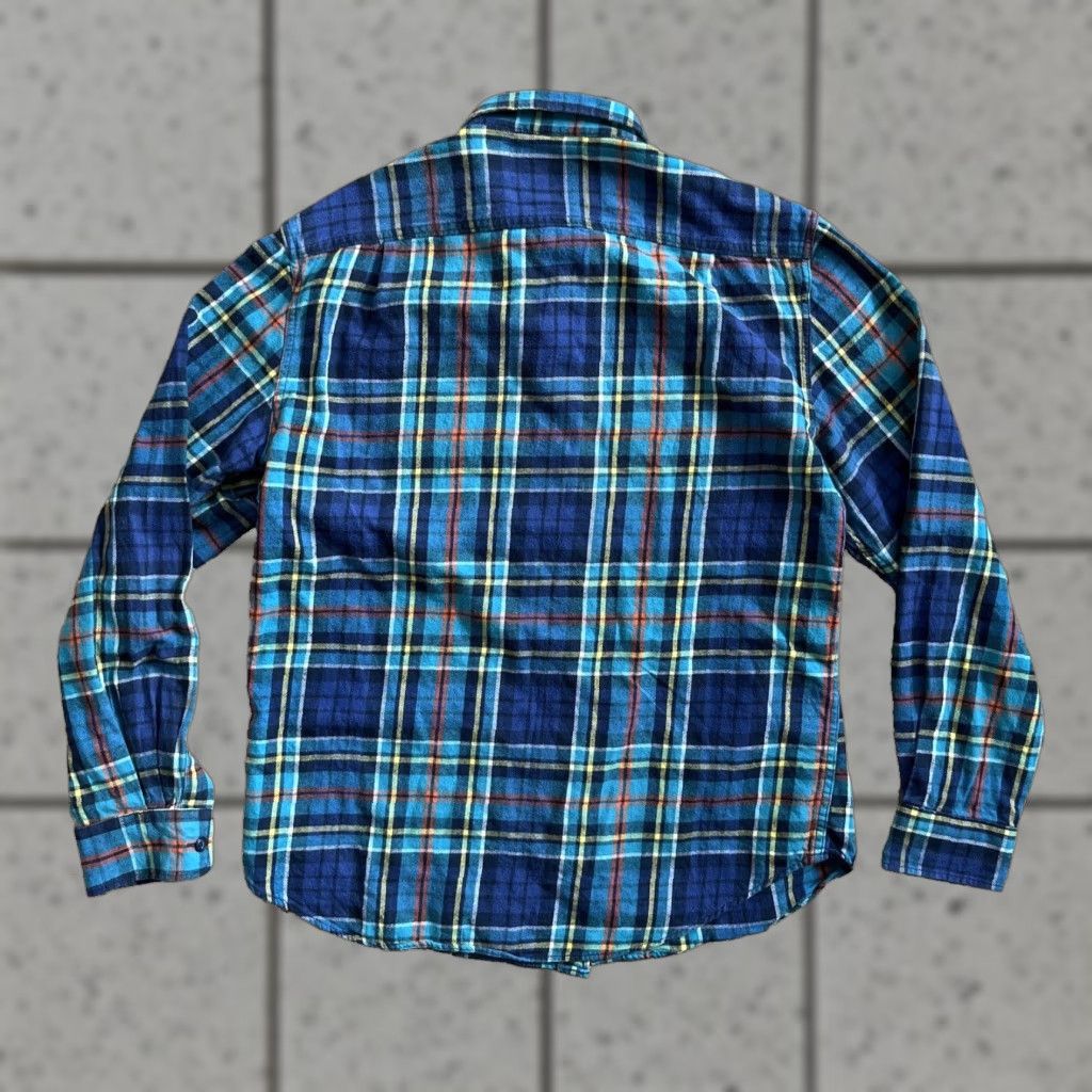 Old Navy OLD NAVY Flannel Shirt Men L Light Green Red Plaid Hike Outdoor Regular Fit L Mens Shirt Plaid Color Multicolor Casual Travel Size US L / EU 52-54 / 3 - 1 Thumbnail
