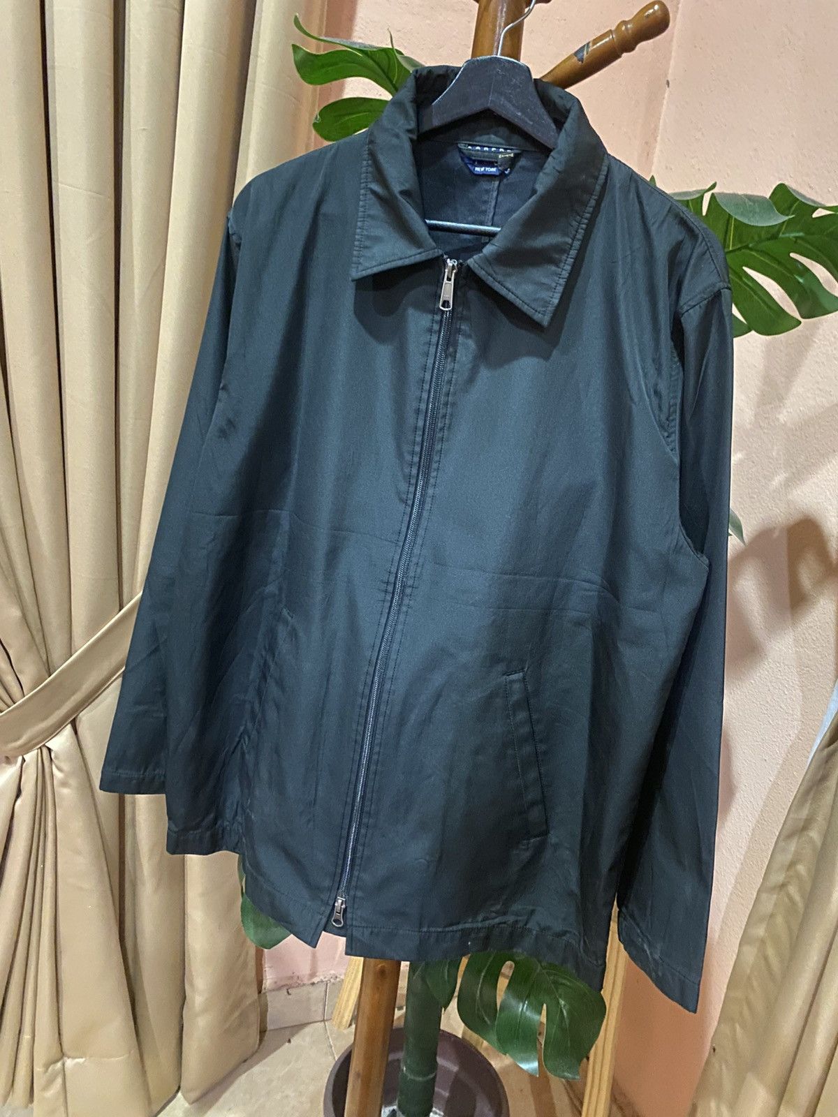 Robert Stock Robert Stock New York Vintage Black Zip-Up Jacket Minimalist Size US M / EU 48-50 / 2 - 2 Thumbnail
