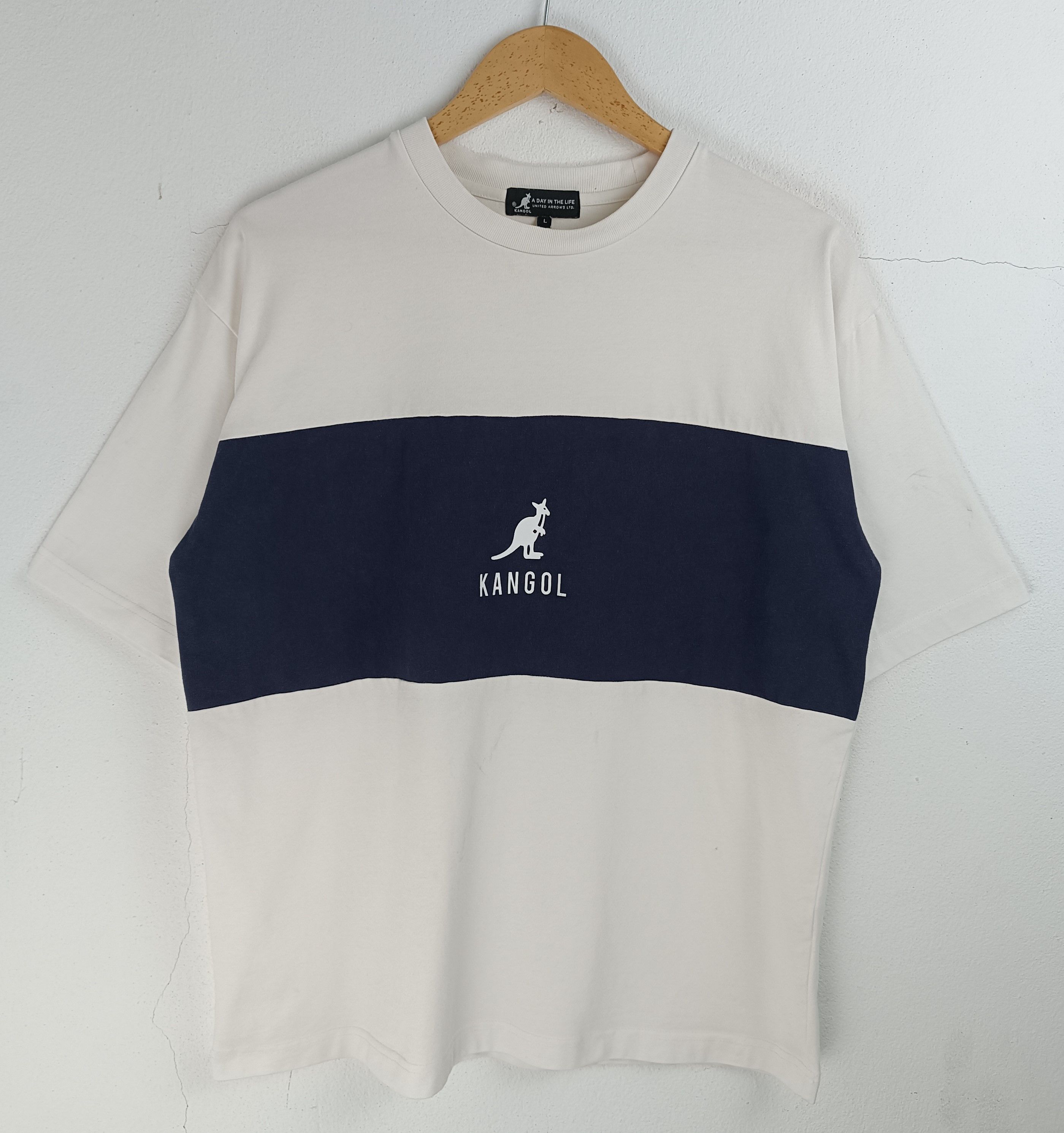 Kangol VINTAGE KANGOL TWO TONE TEE MONOTONE MENS Size US L / EU 52-54 / 3 - 3 Thumbnail