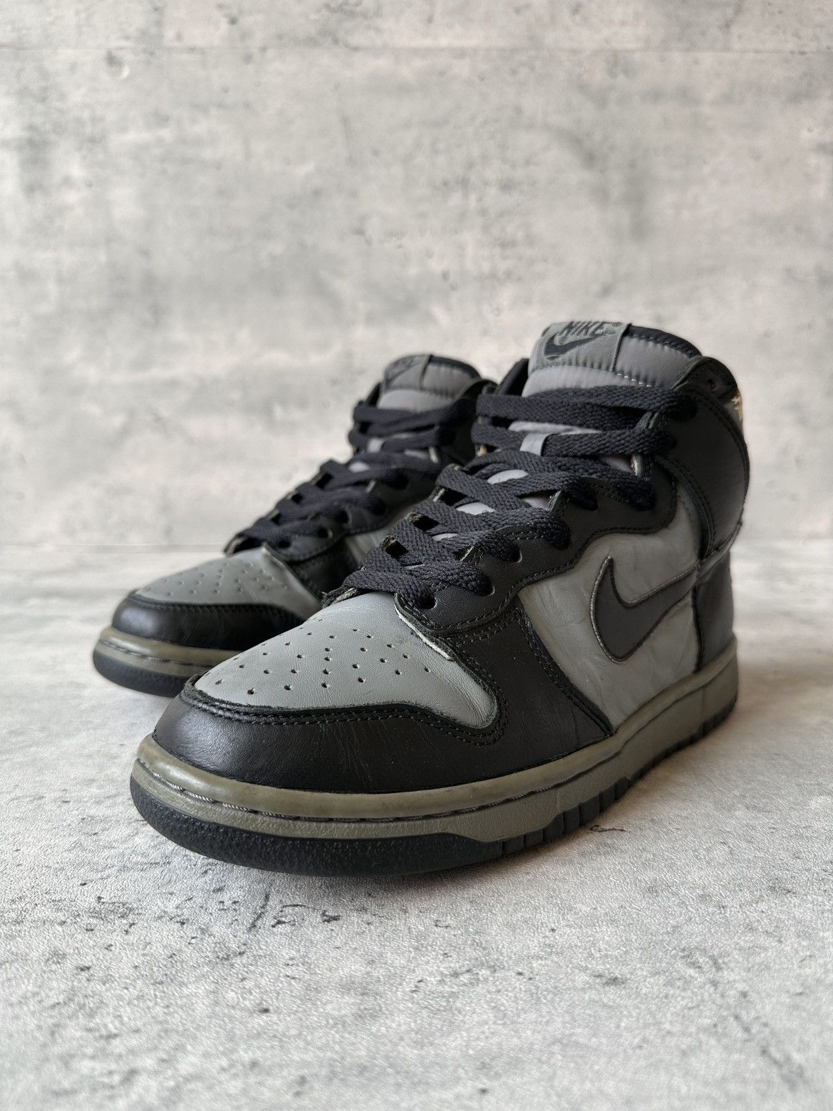Nike 1999 DUNK LE HIGH TOP BLACK / COOL GREY Size US 8.5 / EU 41-42 - 18 Thumbnail
