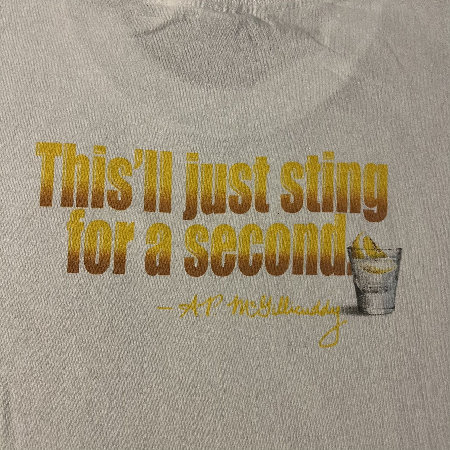 Alstyle 00s 2000s Dr. Mcgillicuddy's Intense Lemon Drop Schnapps Tee Size US XL / EU 56 / 4 - 4 Thumbnail