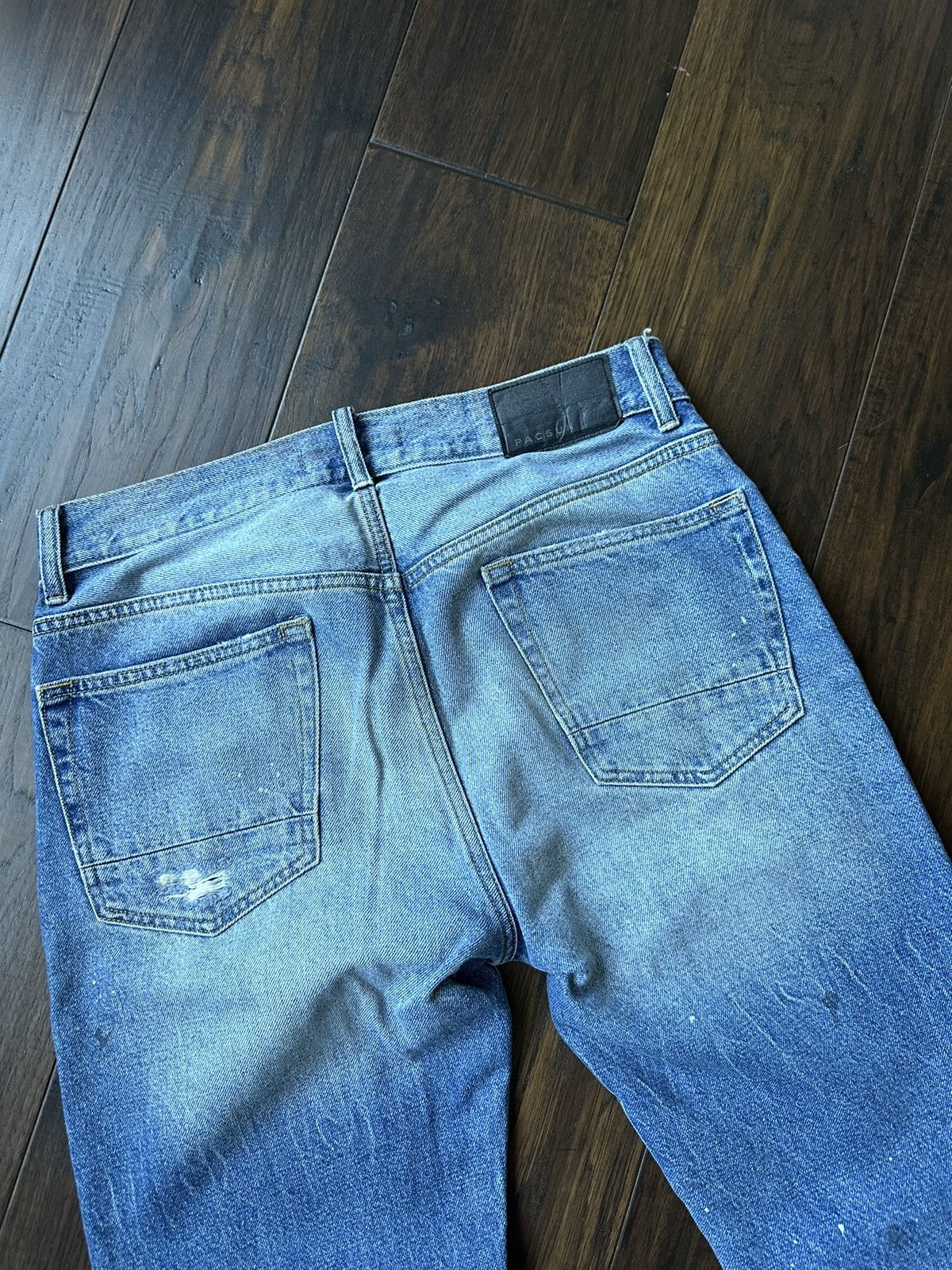 Pacsun × Vintage Blue Denim Distressed/Repair Boro Jeans (sz 31) Size US 31 - 6 Thumbnail