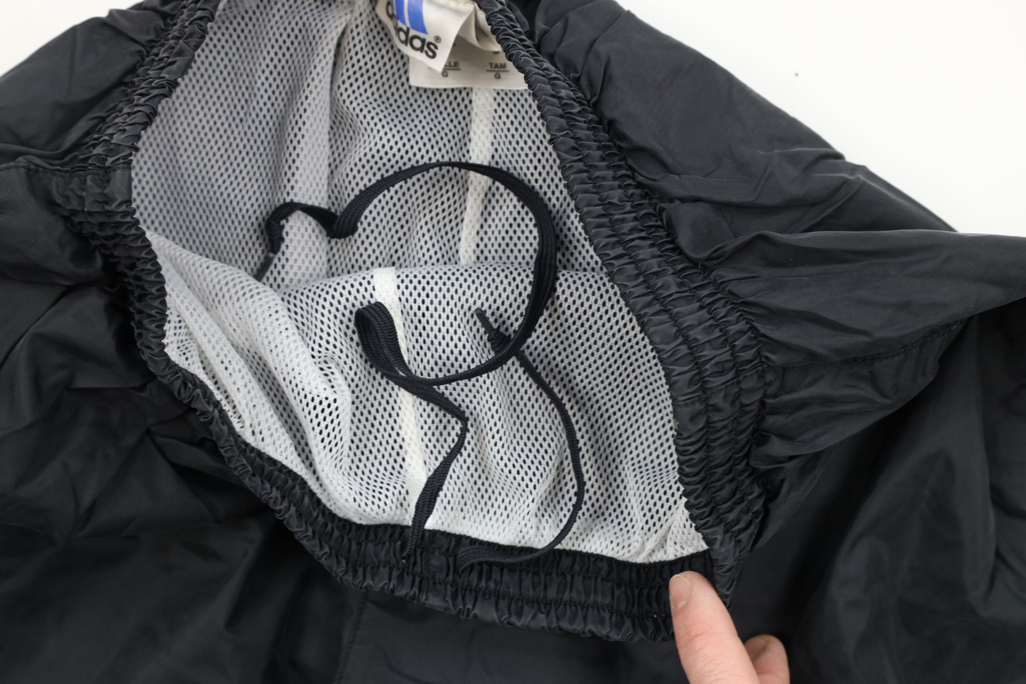 Adidas × Vintage Vintage Y2K 2001 Adidas Out Lined Windbreaker Pants Black Size US 36 / EU 52 - 9 Thumbnail