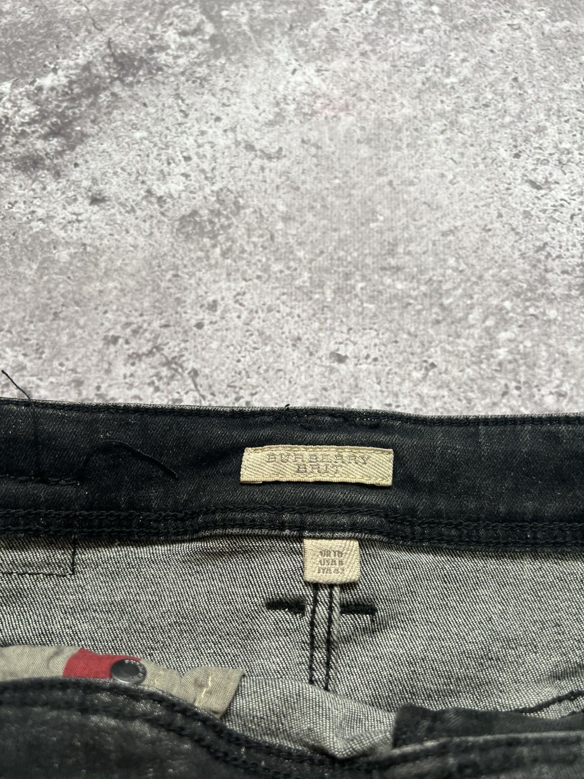 Burberry Burberry Brit Denim Mini Skirt Black Zip Size 30" / US 8 / IT 44 - 14 Thumbnail
