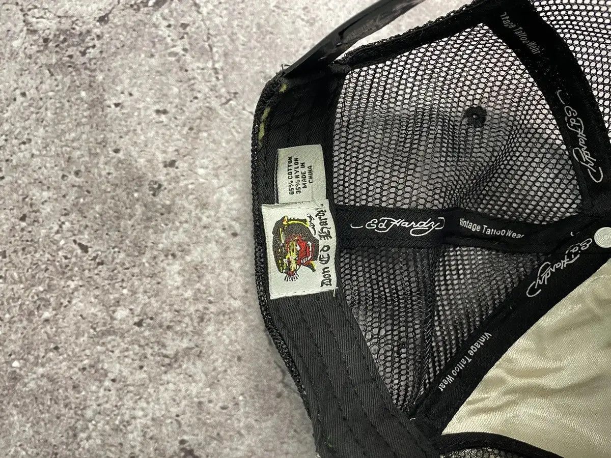 Ed Hardy × Vintage ED HARDY BY CHRISTIAN AUDIGIER VINTAGE CAP Size ONE SIZE - 4 Thumbnail