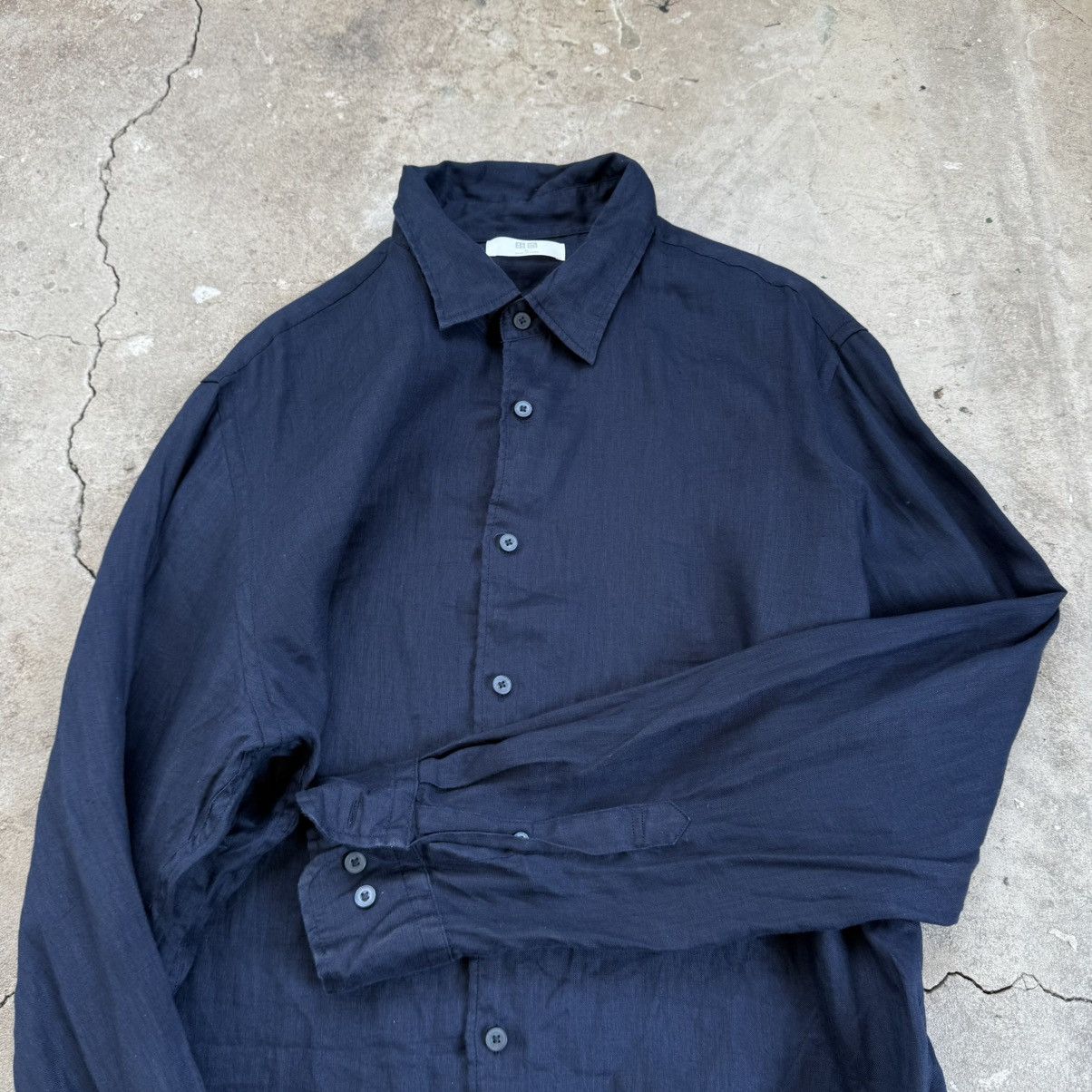 Uniqlo Uniqlo Linen Button Up Shirt Size US XL / EU 56 / 4 - 5 Thumbnail