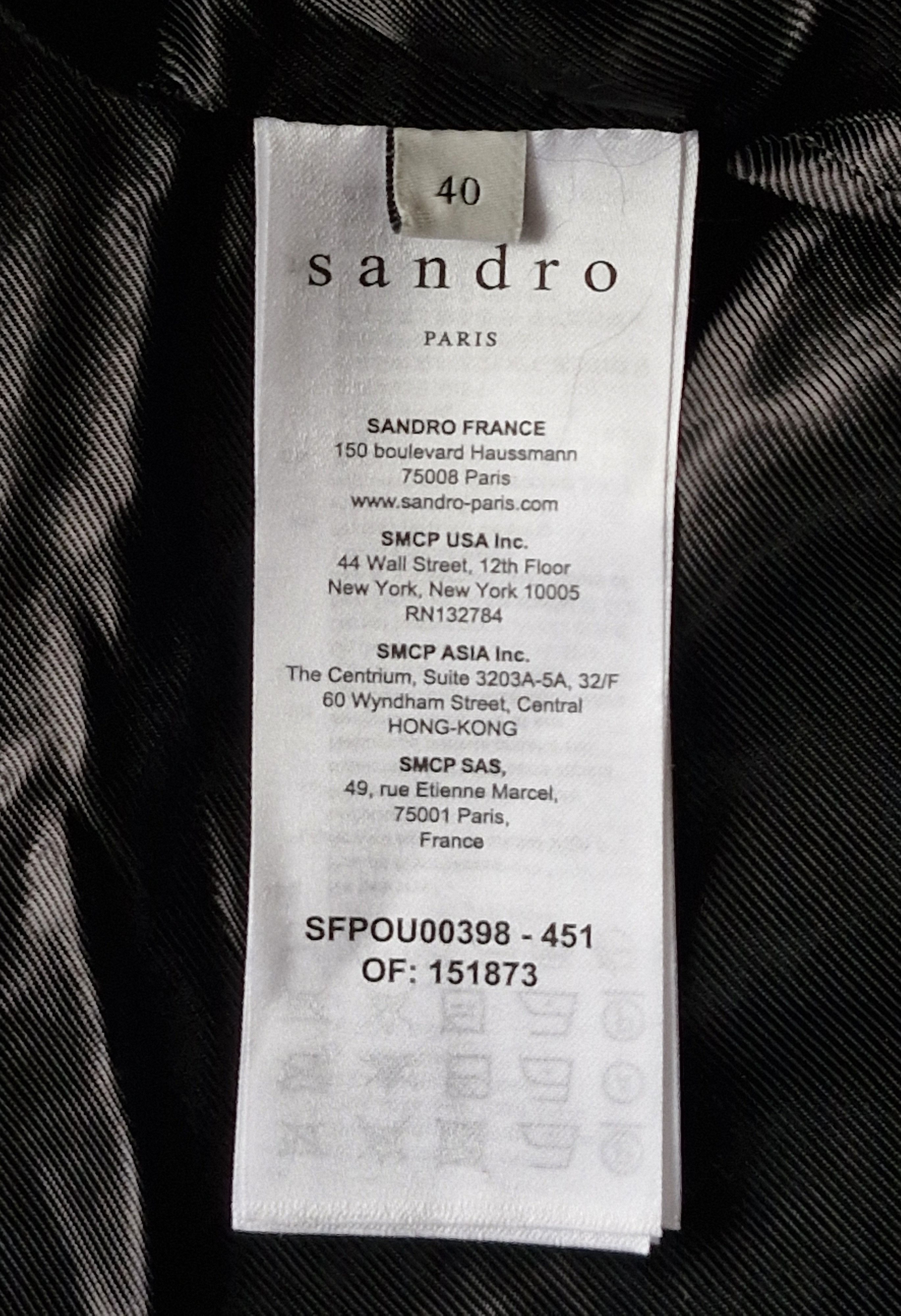 Sandro Women's coat Sandro Paris wool alpaca premium Size M / US 6-8 / IT 42-44 - 9 Thumbnail