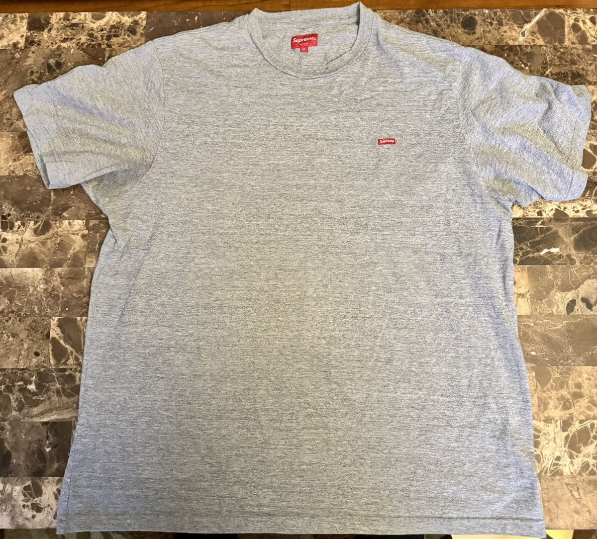 Supreme Supreme Small Box Logo Tee 'Heather Grey' | Grailed