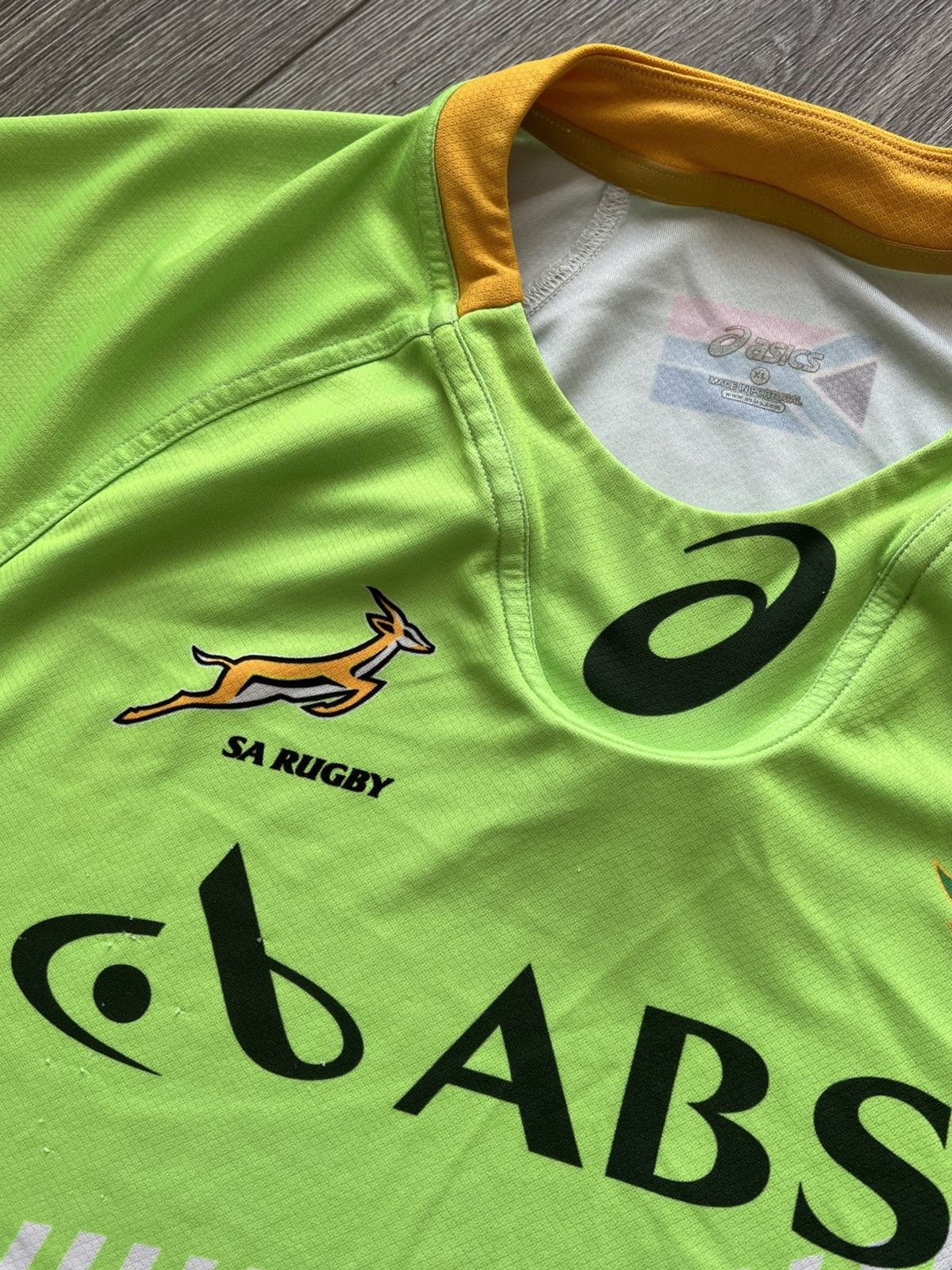 Asics Asics South Africa Rugby Jersey Shirt Vintage Size US XL / EU 56 / 4 - 4 Thumbnail
