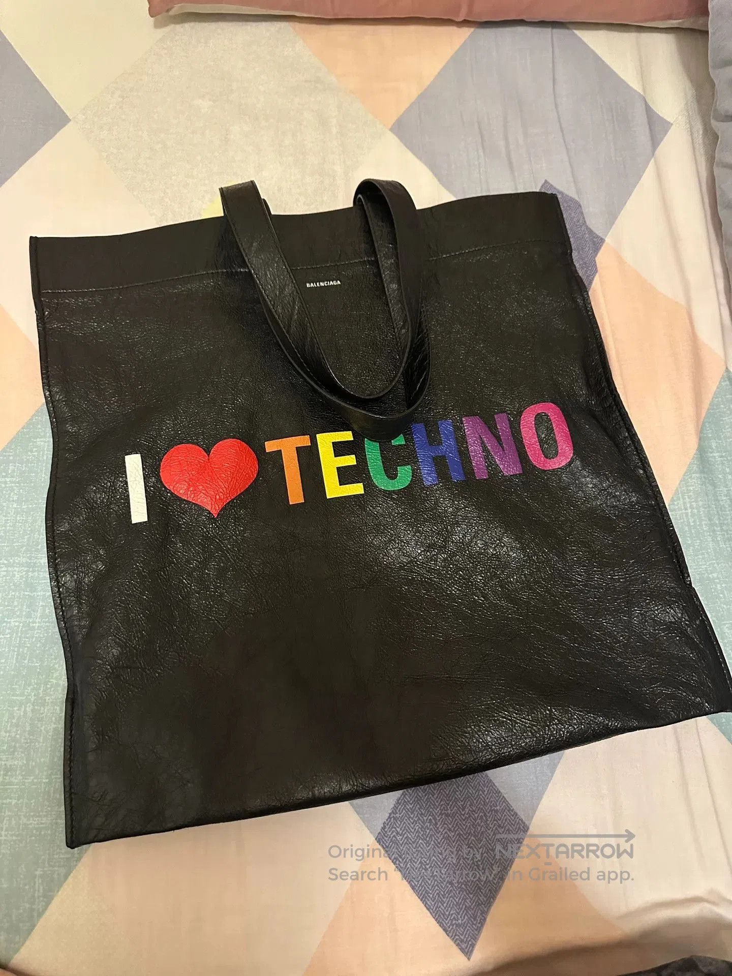 Balenciaga Balenciaga I Love Techno Leather Tote. Size ONE SIZE - 5 Thumbnail