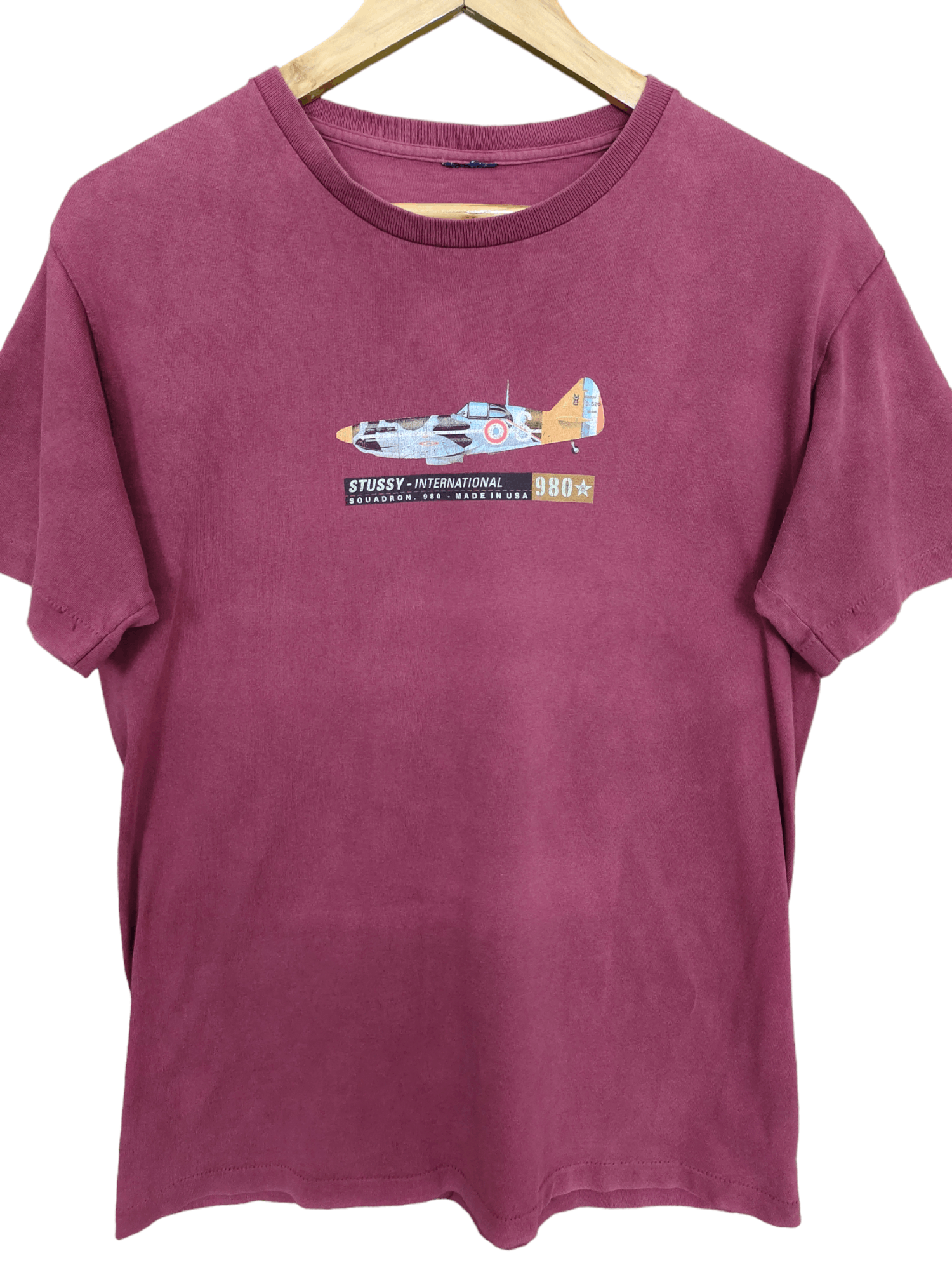 Stussy Vintage 90s OG Stussy International Squadron 980 T Shirt Size US M / EU 48-50 / 2 - 2 Thumbnail