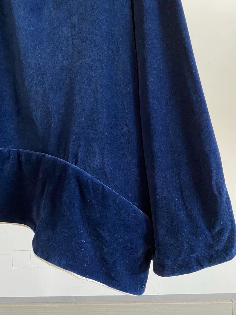 Comme des Garcons Comme Des Garcons size M Blue Velvet Asymmetric Deconstruct Size 25" / US 0 / IT 36 - 5 Thumbnail
