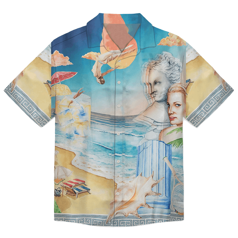 Vintage Le Plongeon Shirt, Art-Inspired Elegance Size US S / EU 44-46 / 1 - 1 Thumbnail