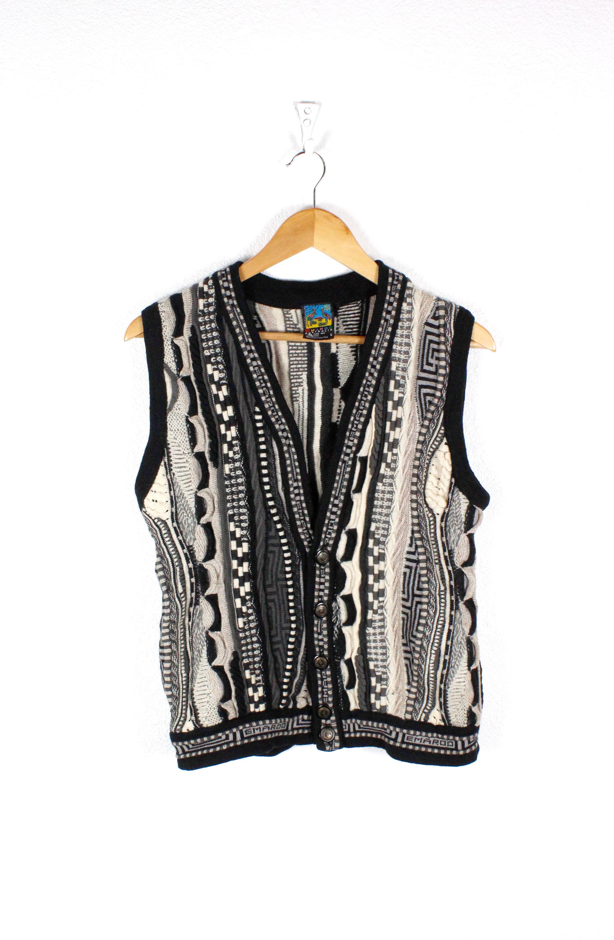 Coogi Emaroo Australia Coogi Style 3D Knit Coloured Sweater Vest