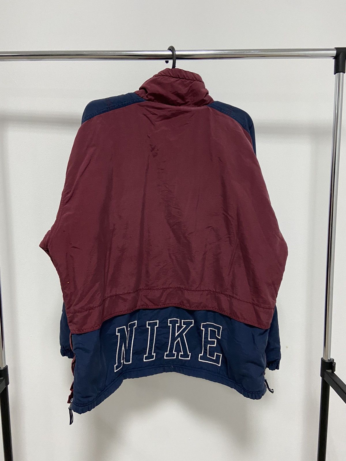 Nike × Vintage Nike Vintage Jacket Fleece 1/3 Nylon Logo Spell Out Size US M / EU 48-50 / 2 - 3 Thumbnail