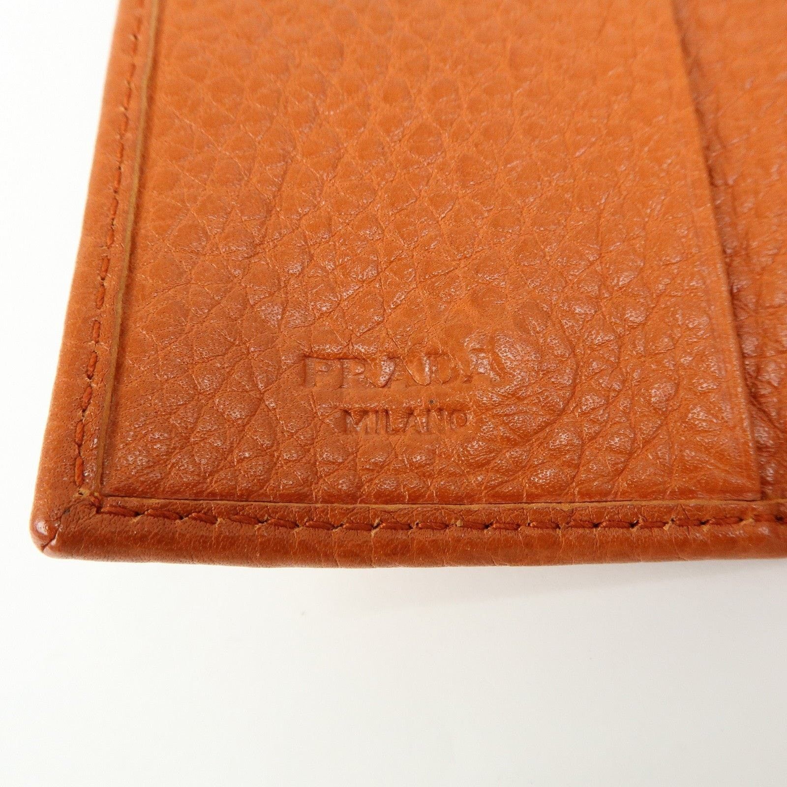 Prada Prada Vitello Grain Key Holder Orange Size ONE SIZE - 8 Thumbnail